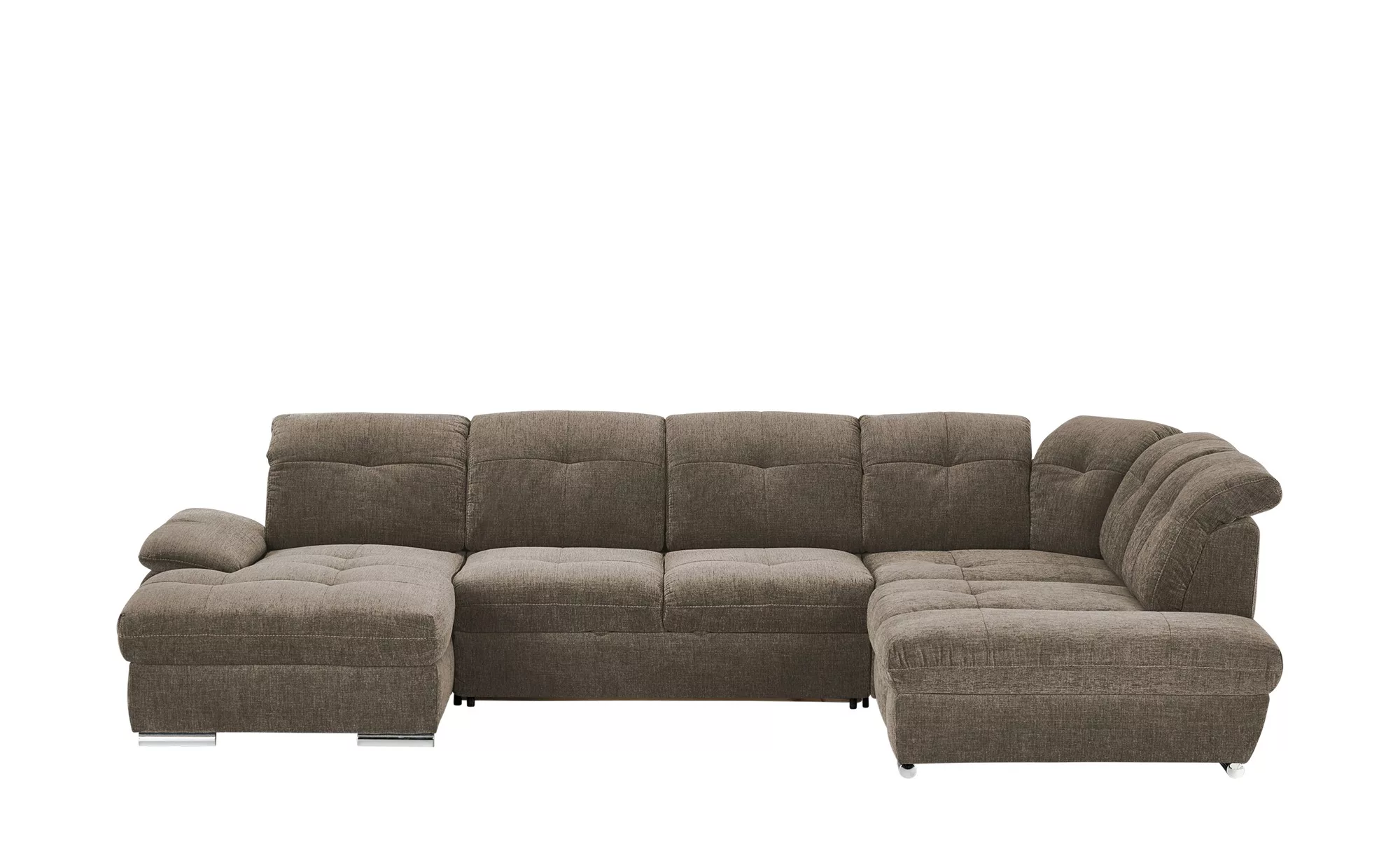 Wohnlandschaft - braun - 377 cm - 246 cm - Polstermöbel > Sofas > Wohnlands günstig online kaufen