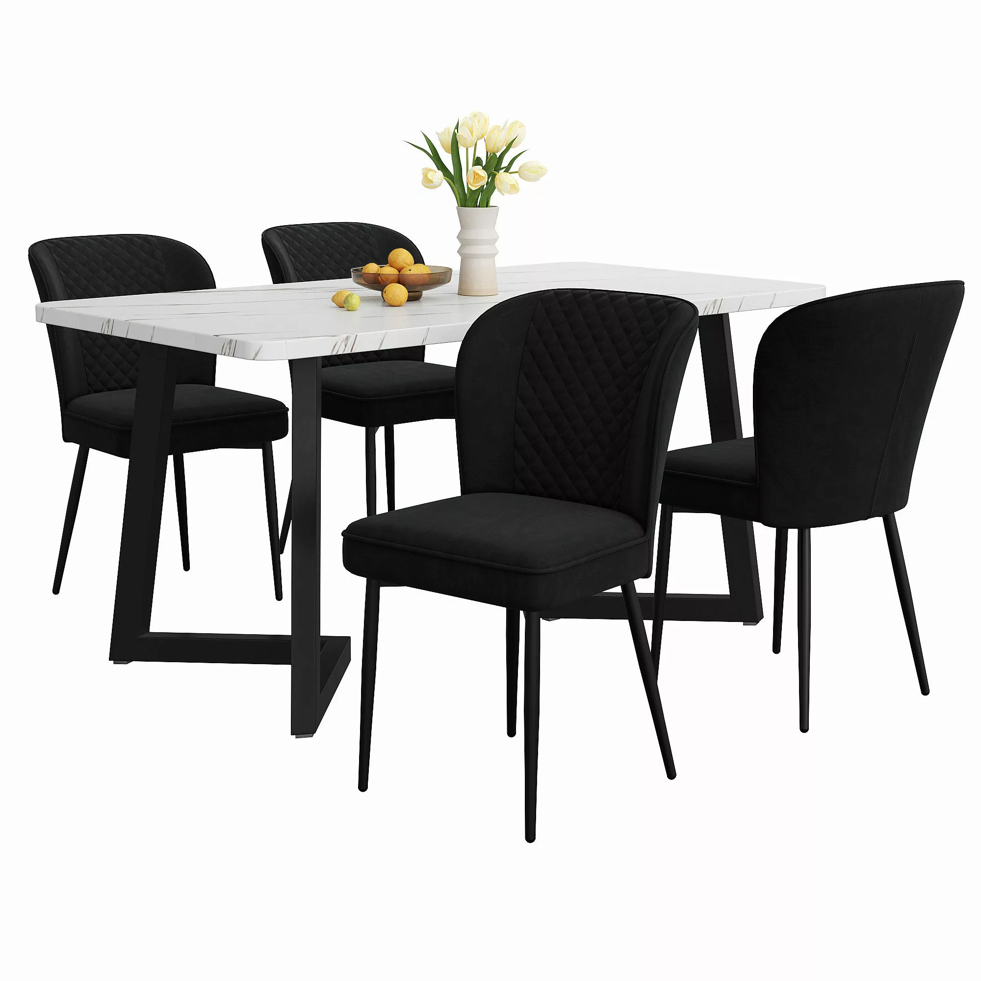 i@home Essgruppe 117×68cm Esstisch mit 4 günstig online kaufen