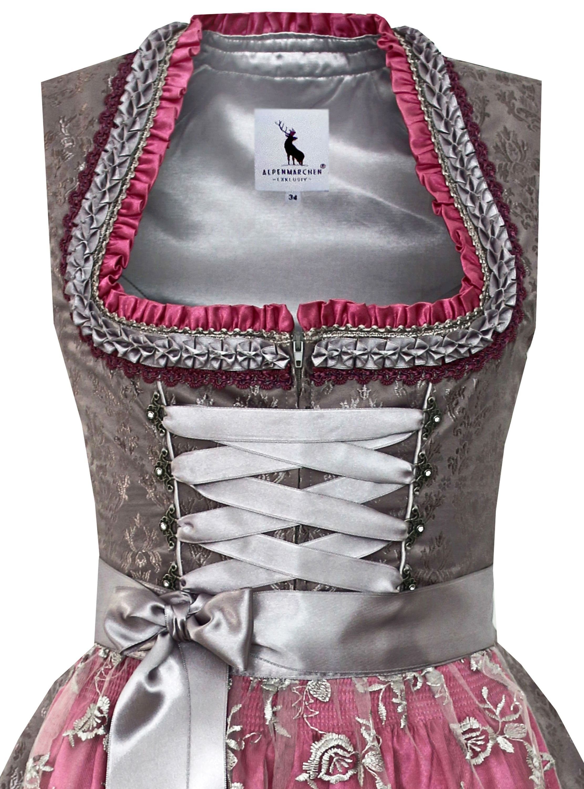 Alpenmärchen Dirndl Dirndl Sofie in grau günstig online kaufen