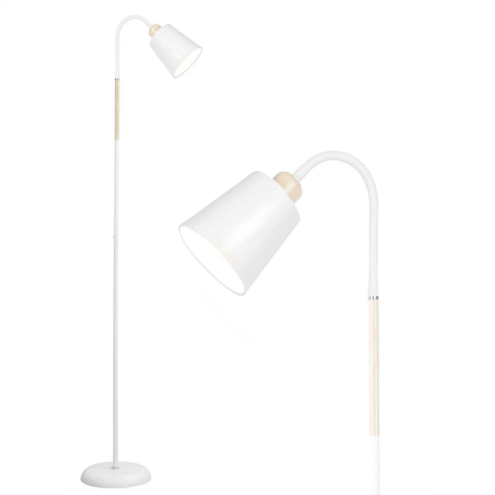 ANTEN LED Stehlampe Weiß Metall Stehleuchte günstig online kaufen