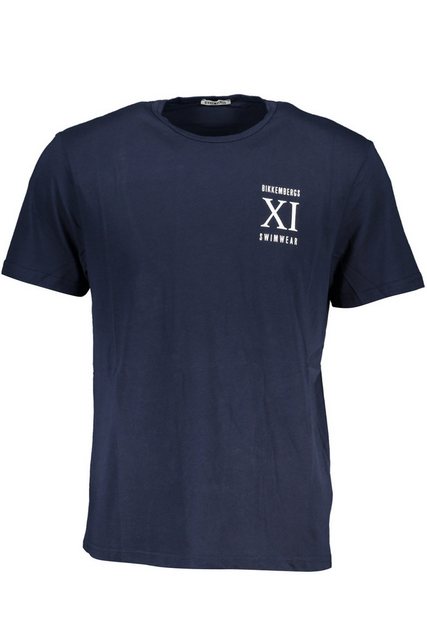 Bikkembergs T-Shirt Stylisches Blaues Kurzarm-Herren-Shirt mit Druck günstig online kaufen