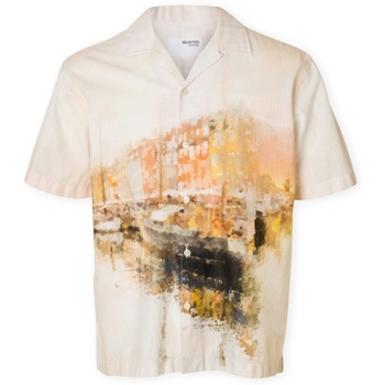 Selected  Hemdbluse RelaxCarl Shirt - Apricot günstig online kaufen