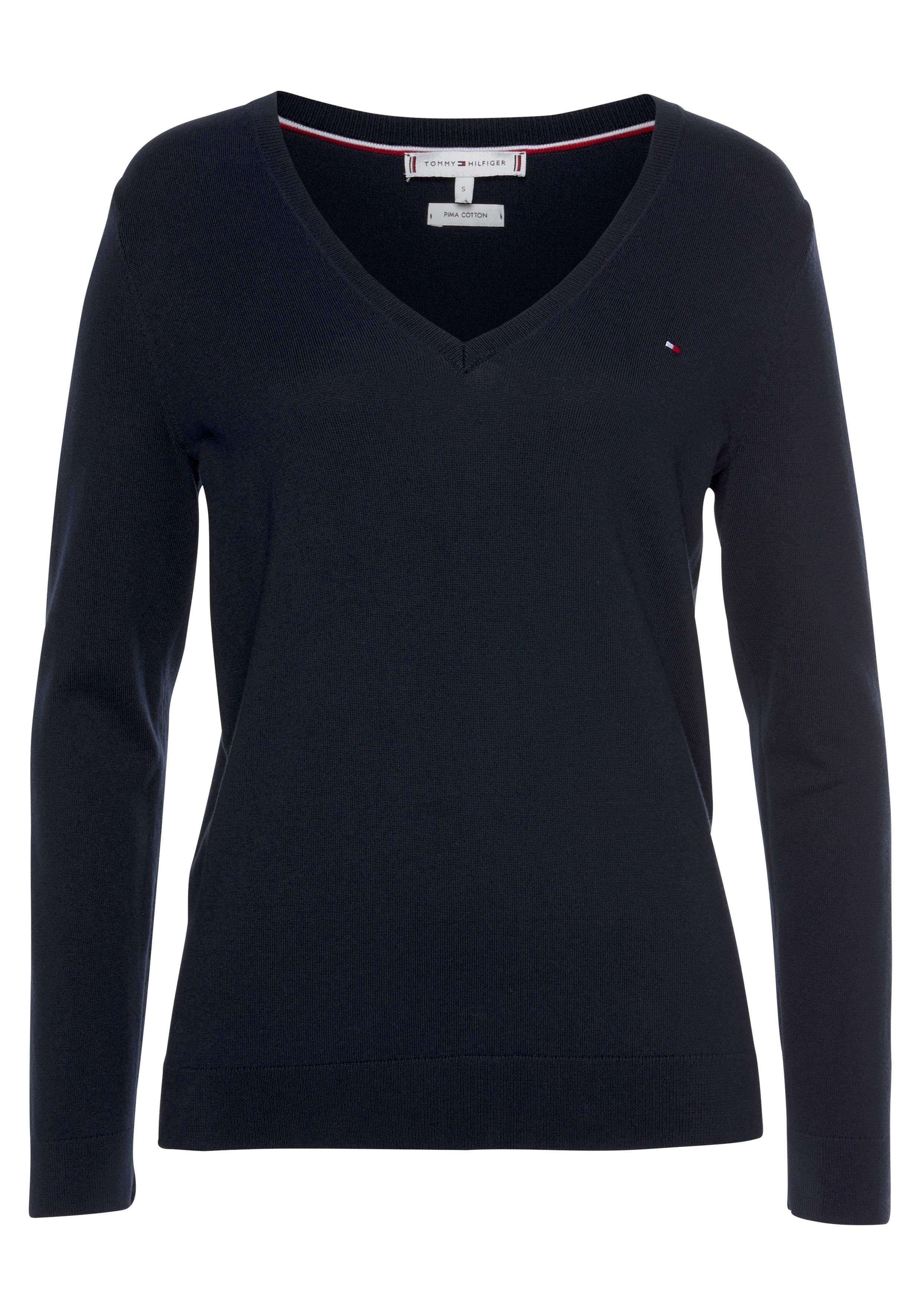 Tommy Hilfiger Heritage V-ausschnitt-sweater XS Midnight günstig online kaufen