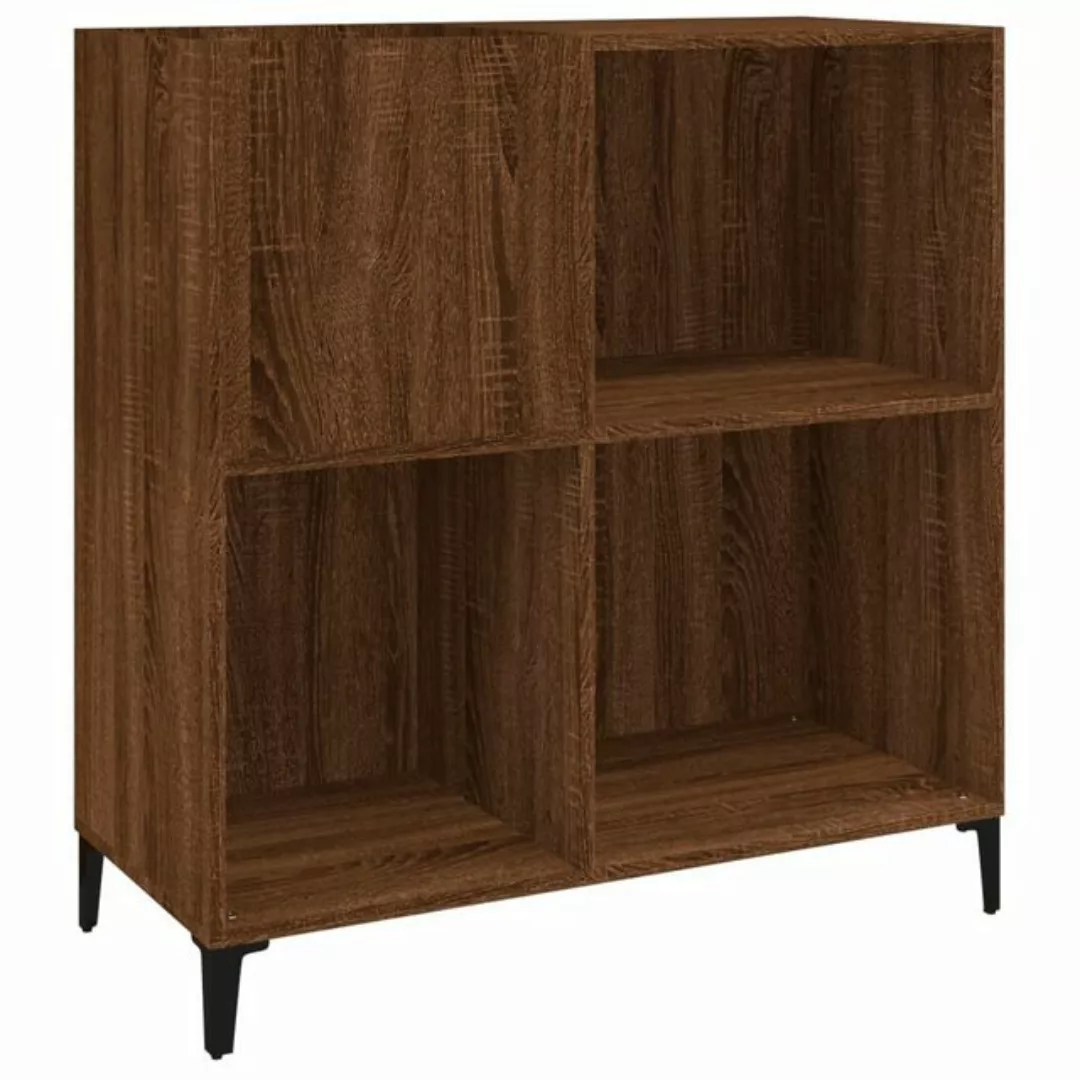 vidaXL Beistellschrank Plattenschrank Braun Eichen-Optik 84,5x38x89 cm Holz günstig online kaufen