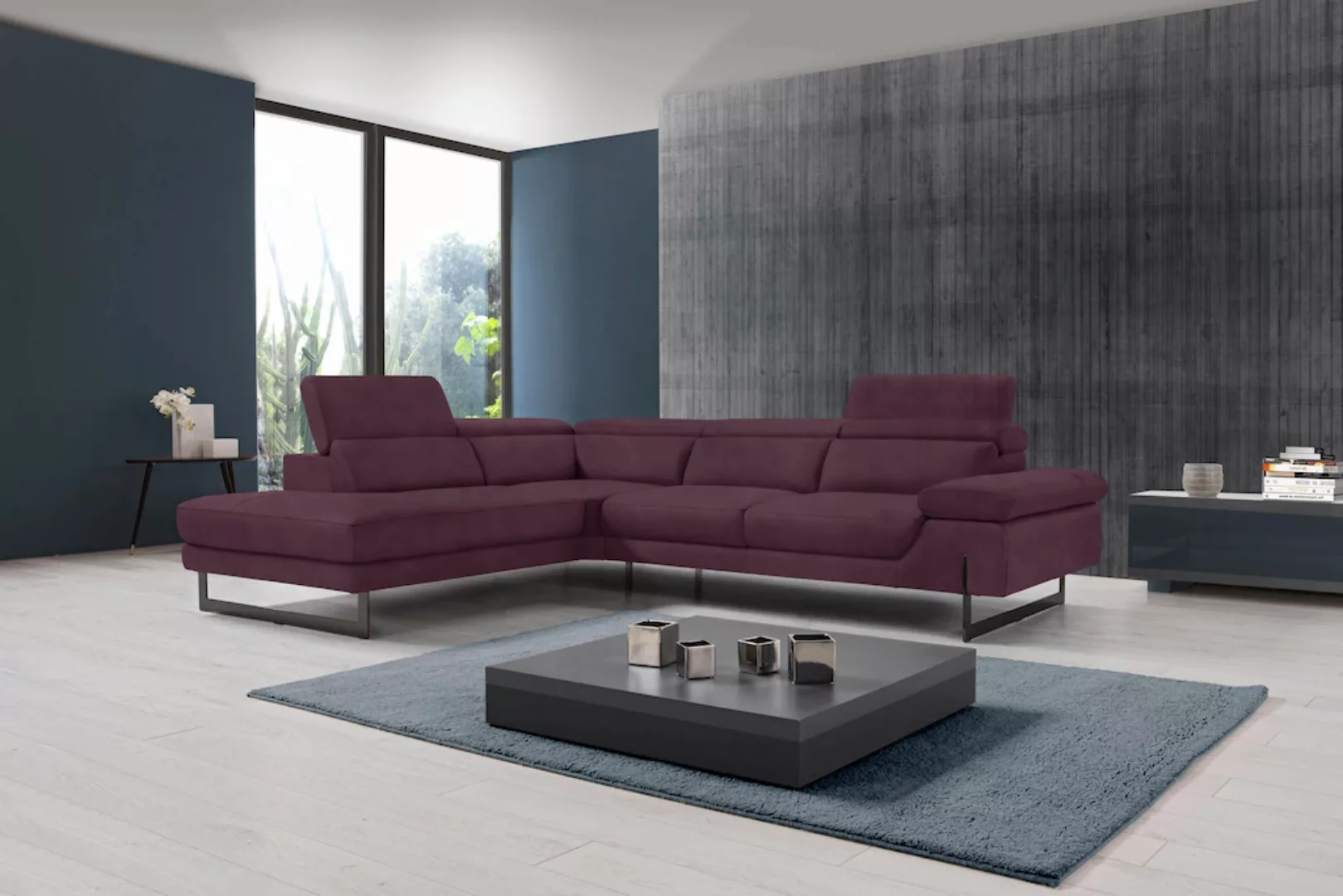 Egoitaliano Ecksofa "Queenie, extravagantes Sofa mit erstklassigem Sitzkomf günstig online kaufen