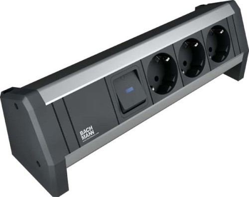 Bachmann Steckdosenleiste 3xSchutzk.schwarz 902.0050 - 9020050 günstig online kaufen