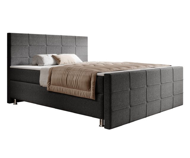 interbed Boxspringbett Florenz 180x200 cm mit Fussteil (Spar-Set, inkl.Kopf günstig online kaufen