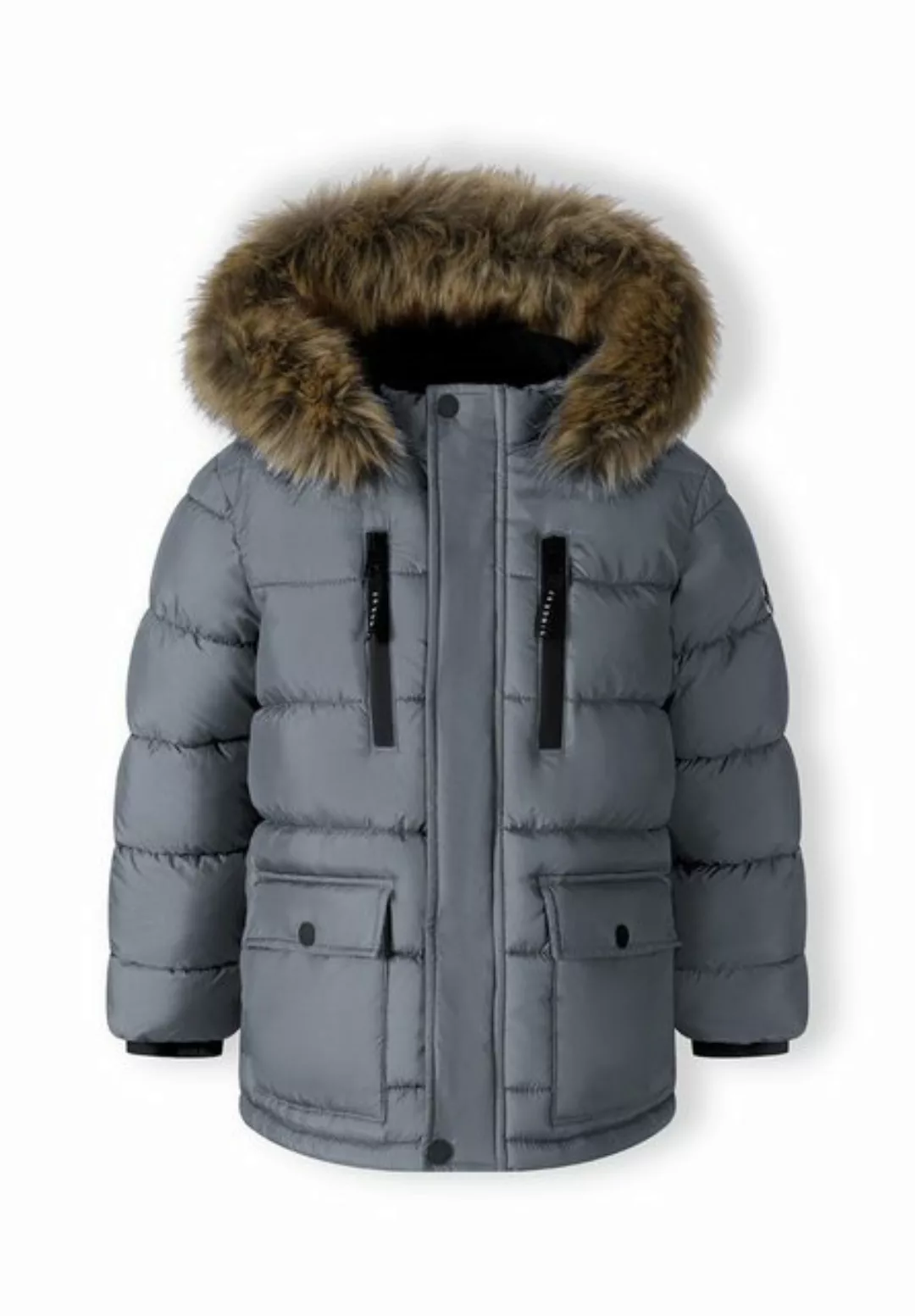 MINOTI Winterjacke Gefütterte Jacke mit abnehmbarem Kunstfell (2y-14y) günstig online kaufen