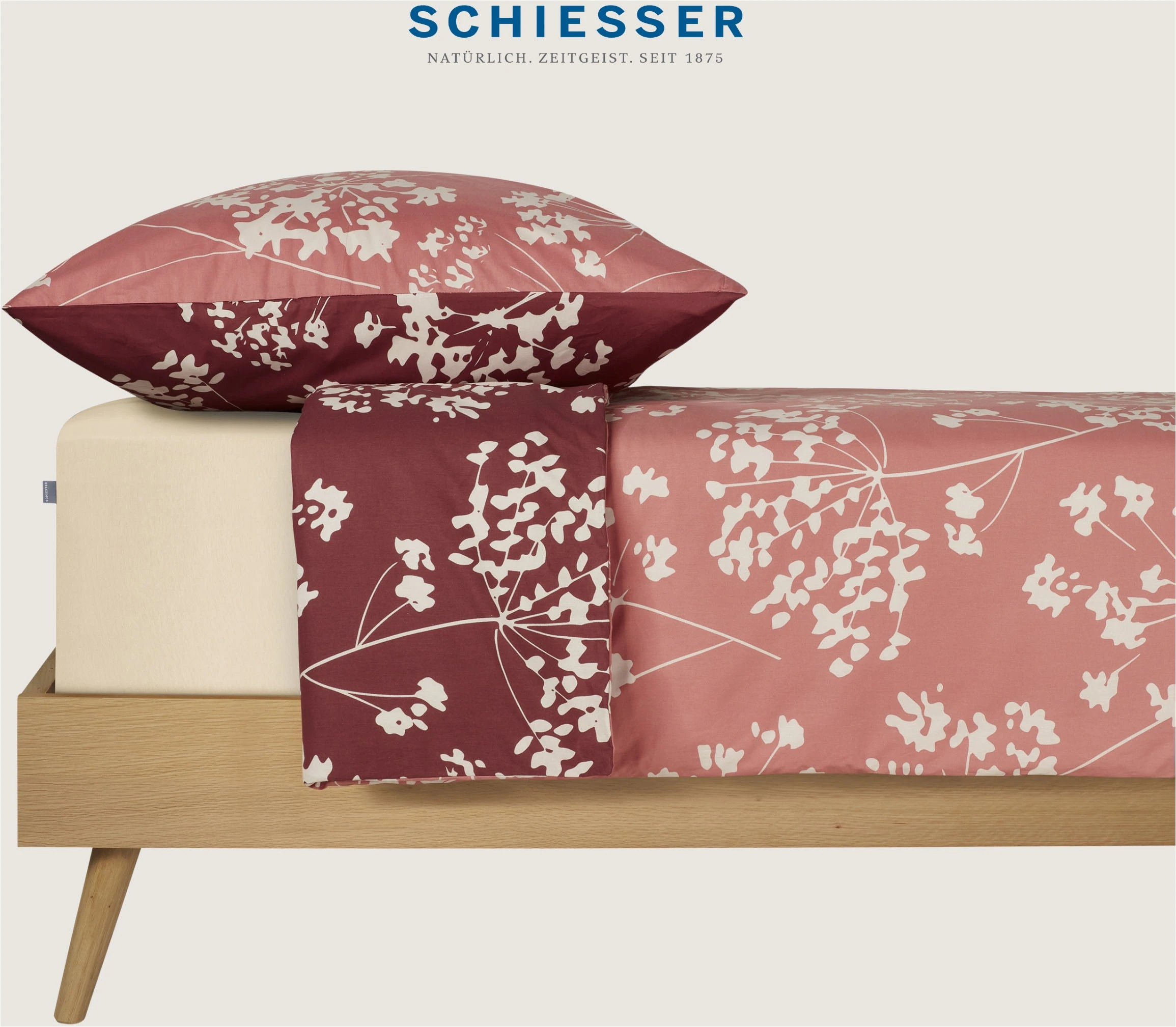Schiesser Wendebettwäsche »Alyssa aus weicher Baumwolle mit feinen Blüten b günstig online kaufen