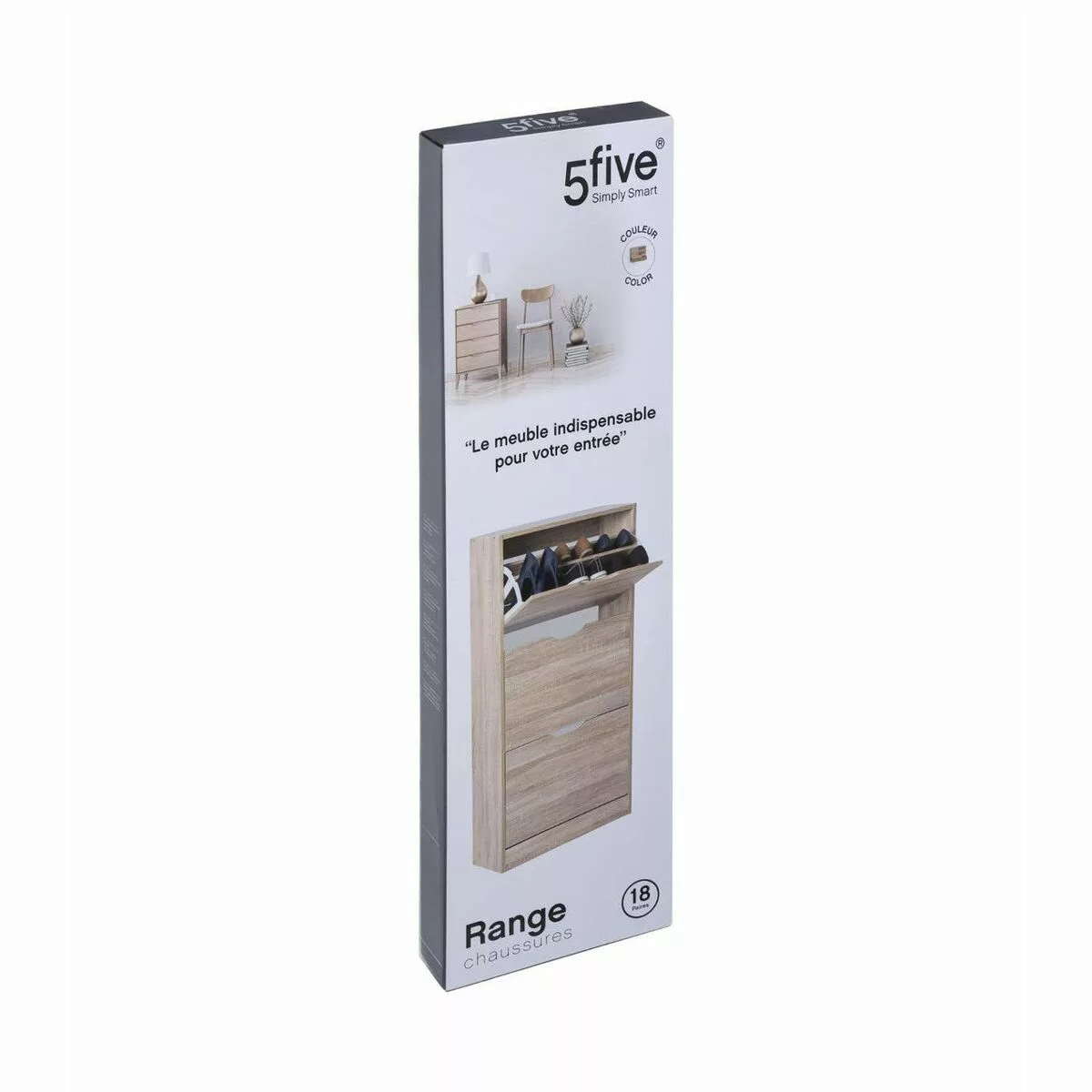 Schuhschrank 5five Natürlich Holz (115 X 60 X 24 Cm) günstig online kaufen