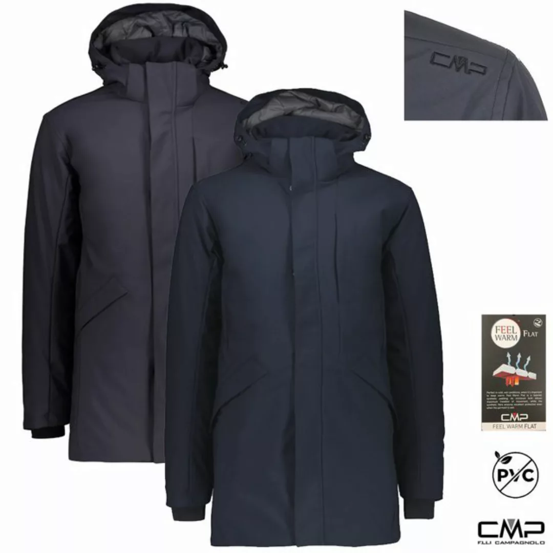 CMP Hardshelljacke CMP - Herren Long Parka wasserdichte warme Outdoorjacke günstig online kaufen