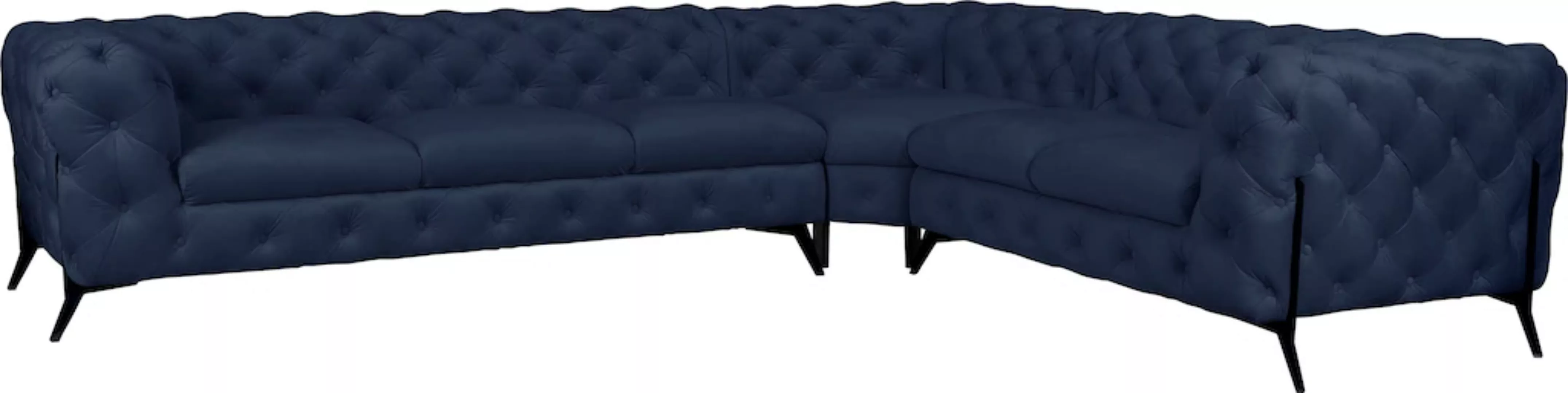 Leonique Chesterfield-Sofa "Amaury L-Form", großes Ecksofa, Chesterfield-Op günstig online kaufen