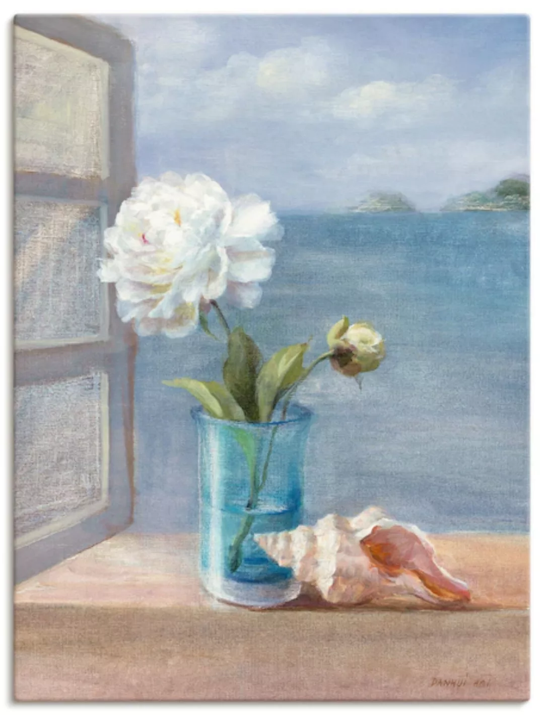 Artland Leinwandbild »Küsten Blumen I«, Arrangements, (1 St.), auf Keilrahm günstig online kaufen