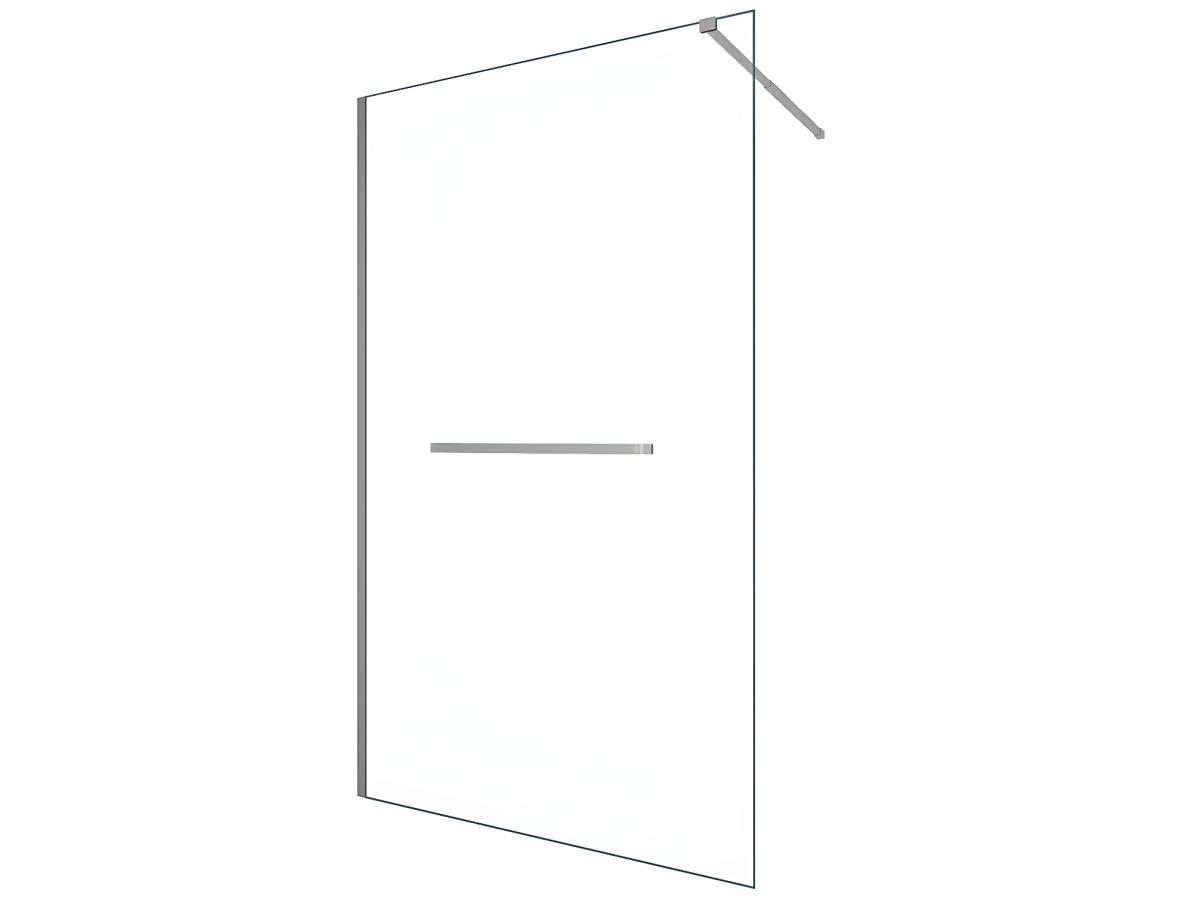 Duschtrennwand Seitenwand italienische Dusche mit Handtuchhalter - 120 x 20 günstig online kaufen