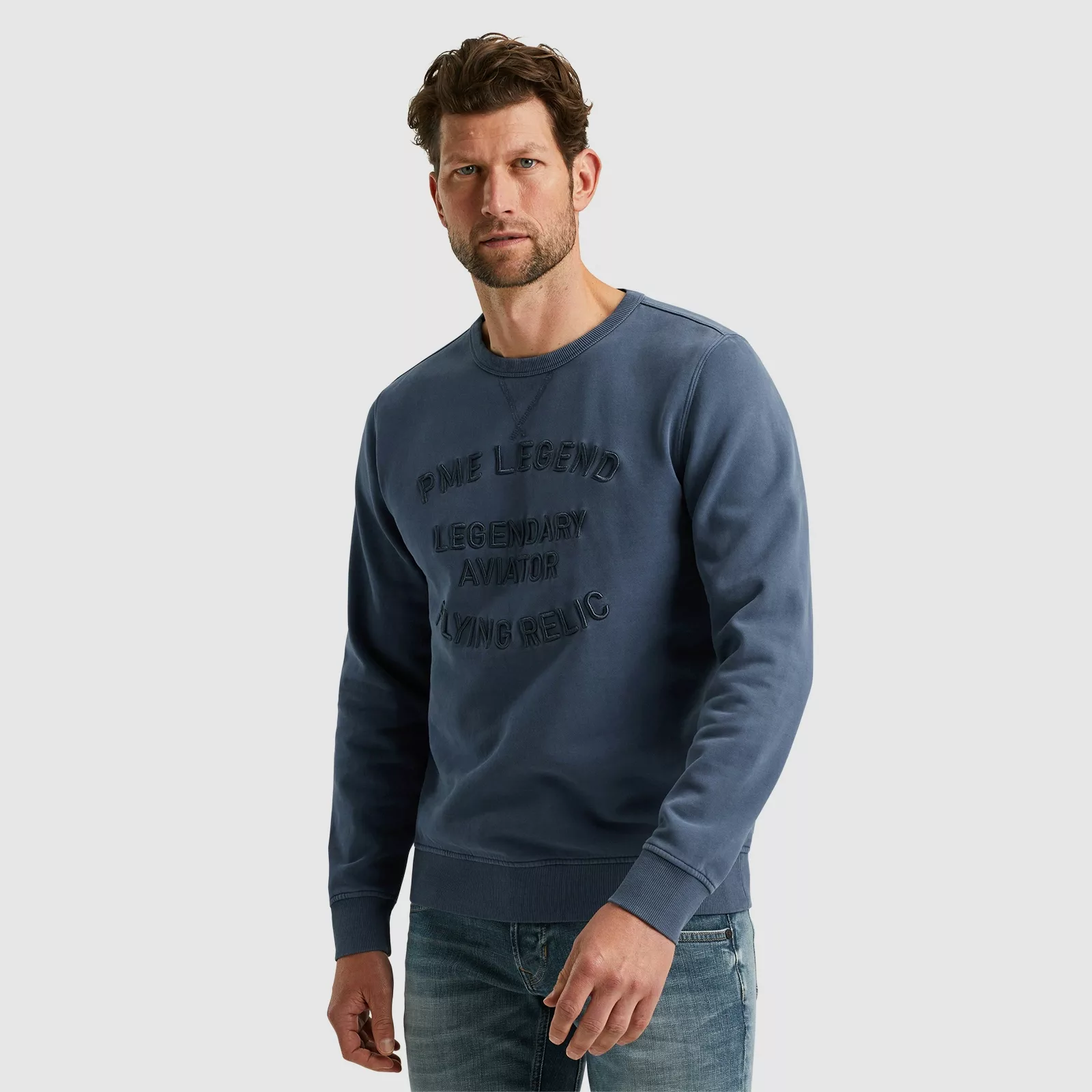 PME LEGEND Sweatshirt "Crewneck gd terry", mit Schriftzug günstig online kaufen