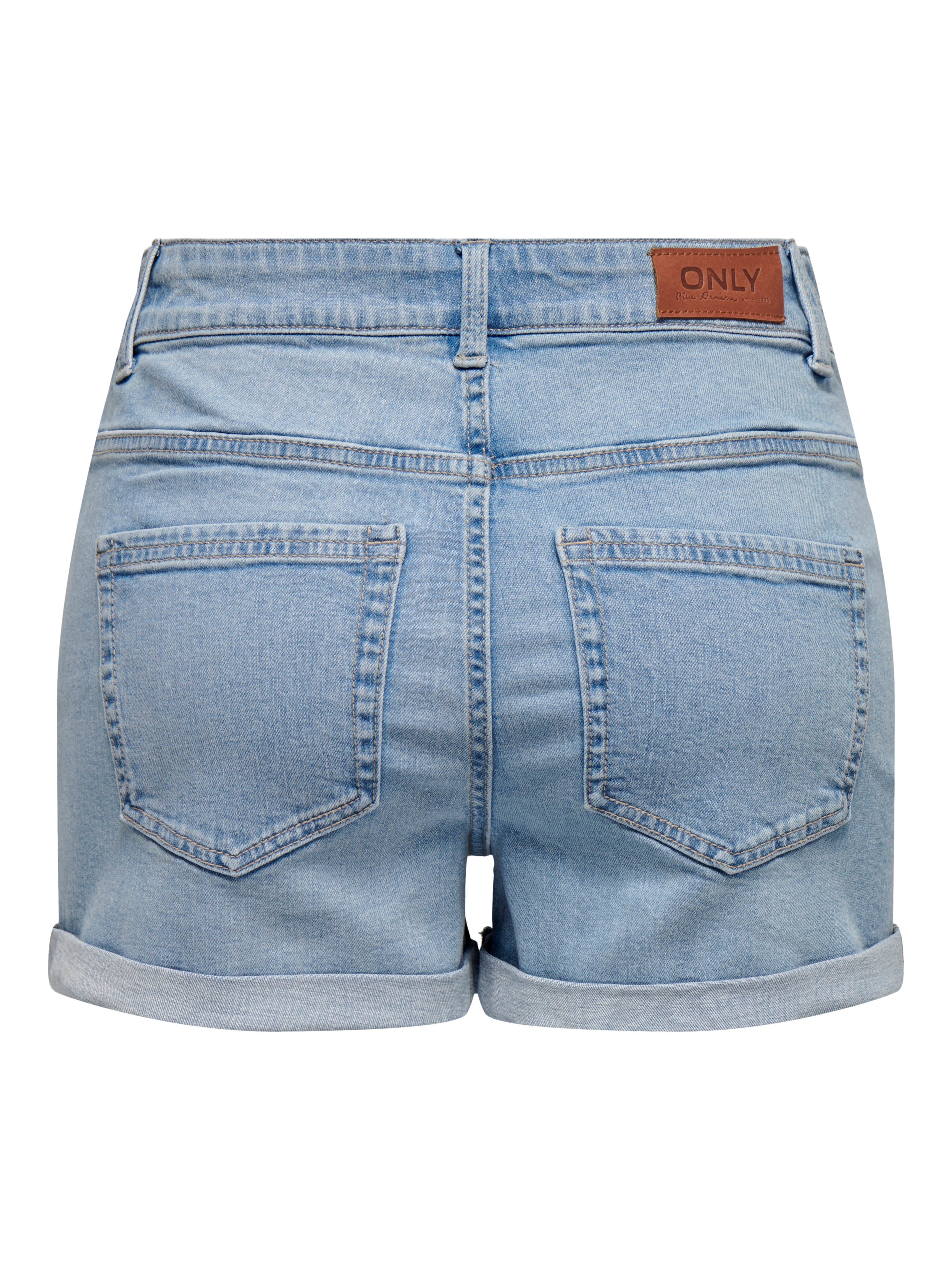 ONLY Shorts "ONLHUSH HW BUTTON FOLD UP SHORTS DNM PIM" günstig online kaufen