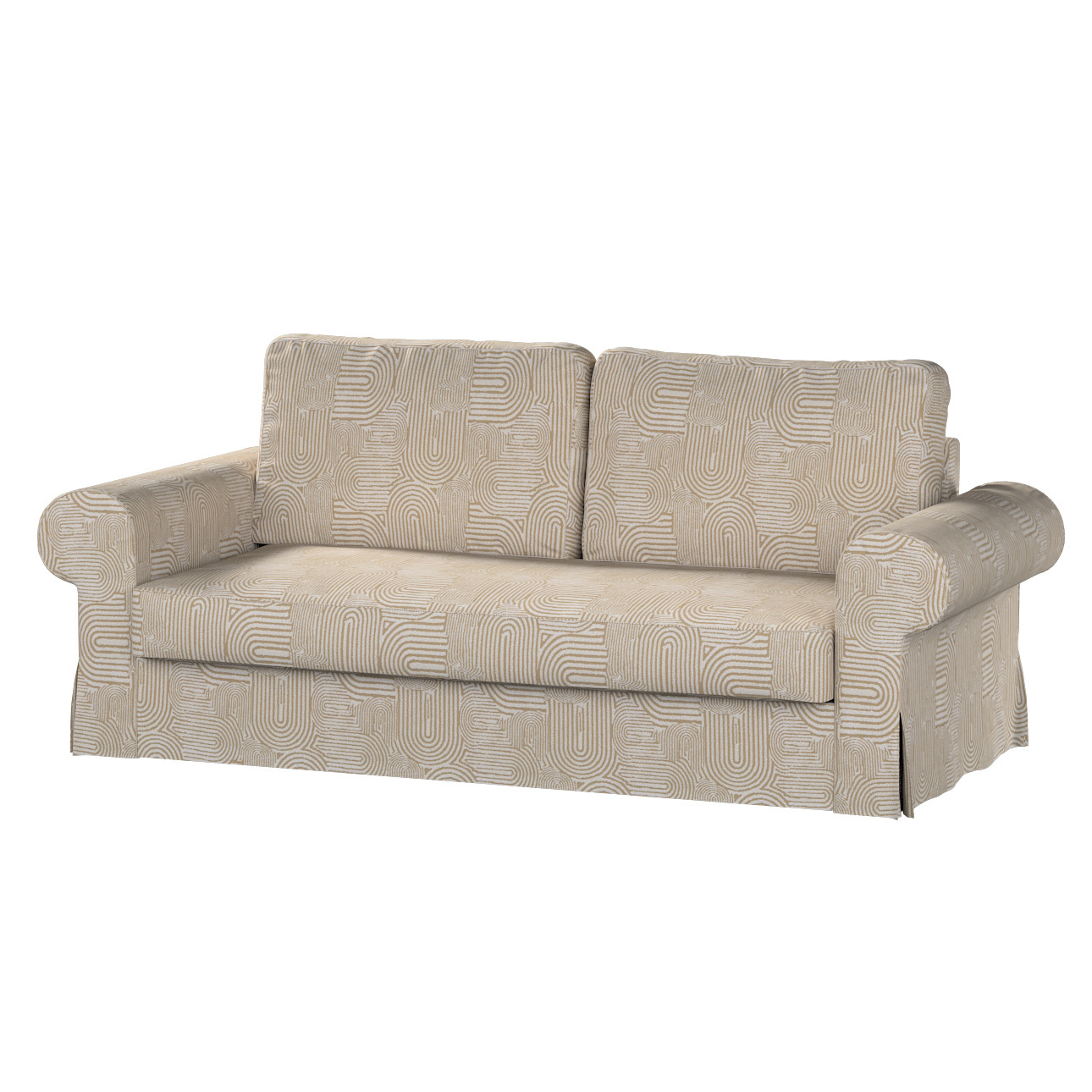 Bezug für Backabro 3-Sitzer Sofa ausklappbar, beige-ecru, Bezug für Backabr günstig online kaufen