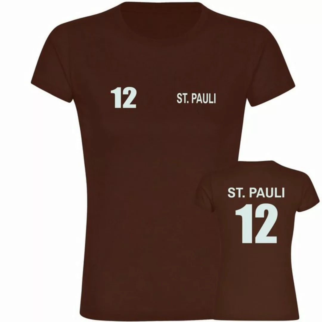 multifanshop T-Shirt Damen St. Pauli - Trikot 12 - Frauen günstig online kaufen