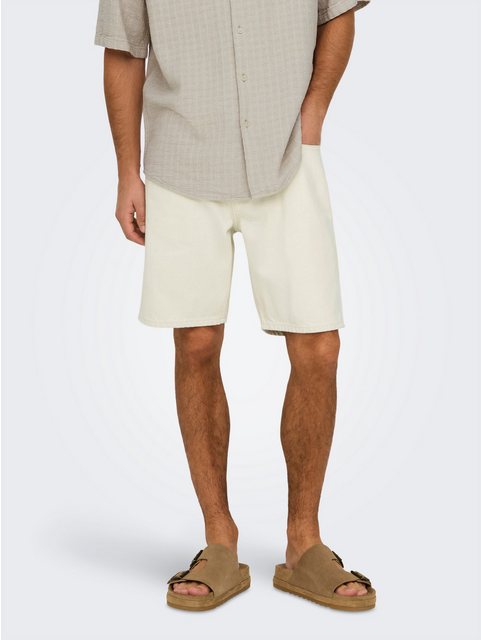 ONLY & SONS Shorts ONSEDGE ECRU 2044 PIM DNM SHORTS günstig online kaufen