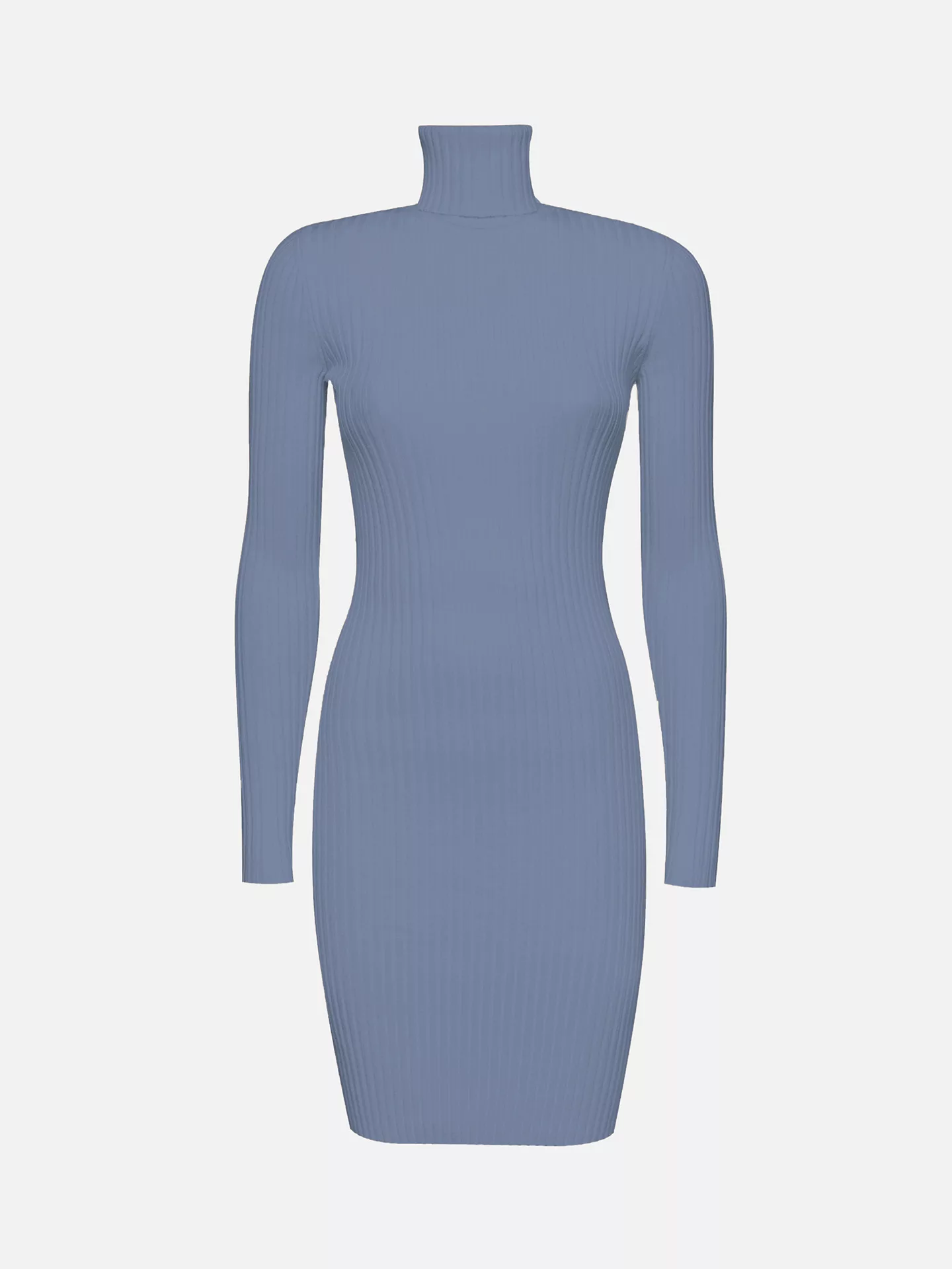 Wolford - Merino Rib Dress, Frau, tempest, Größe: M günstig online kaufen