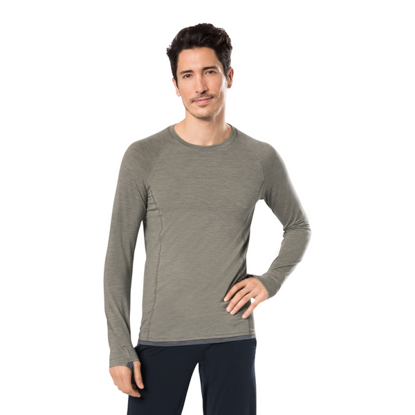 Herren Langarmshirt Aus Merino Wolle günstig online kaufen