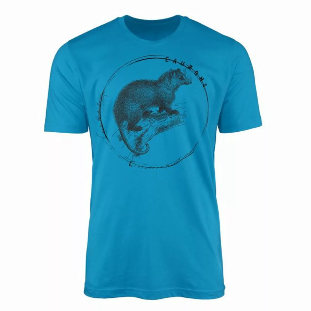 Sinus Art T-Shirt Evolution Herren T-Shirt Opossum günstig online kaufen