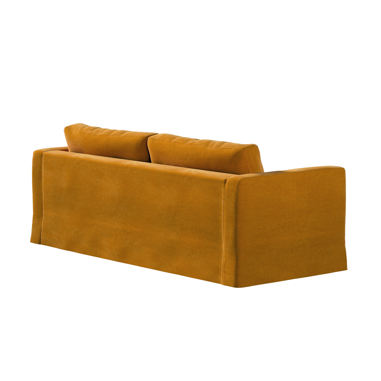 Bezug für Karlstad 3-Sitzer Sofa nicht ausklappbar, lang, honiggelb, Bezug günstig online kaufen