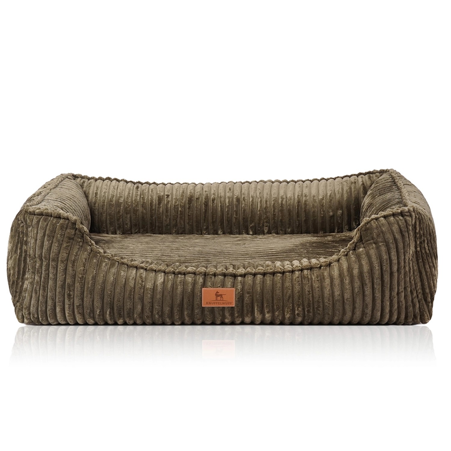 Knuffelwuff Hundebett Sedona Orthopädisch Breitcord XXL Khaki günstig online kaufen