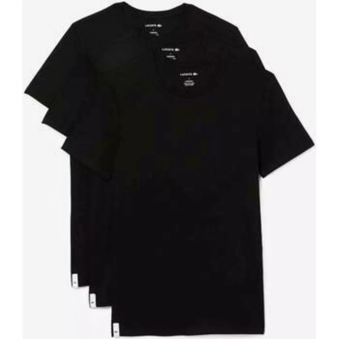 Lacoste  T-Shirts & Poloshirts tee 3 pack - black günstig online kaufen