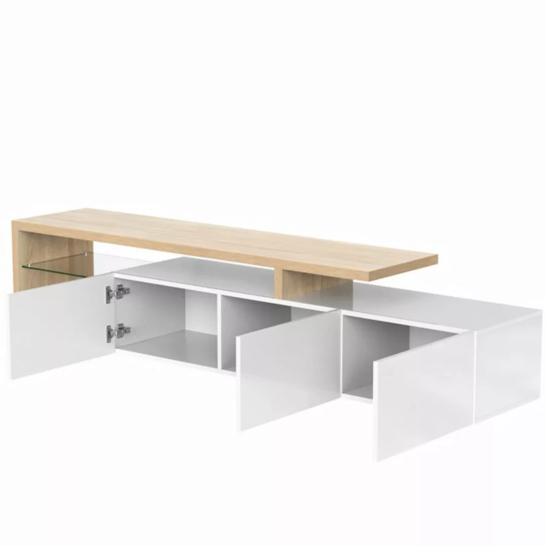 MODFU TV-Schrank Modernes TV-Schrank-Design (Fernsehtisch Hochglanz, TV-Sch günstig online kaufen