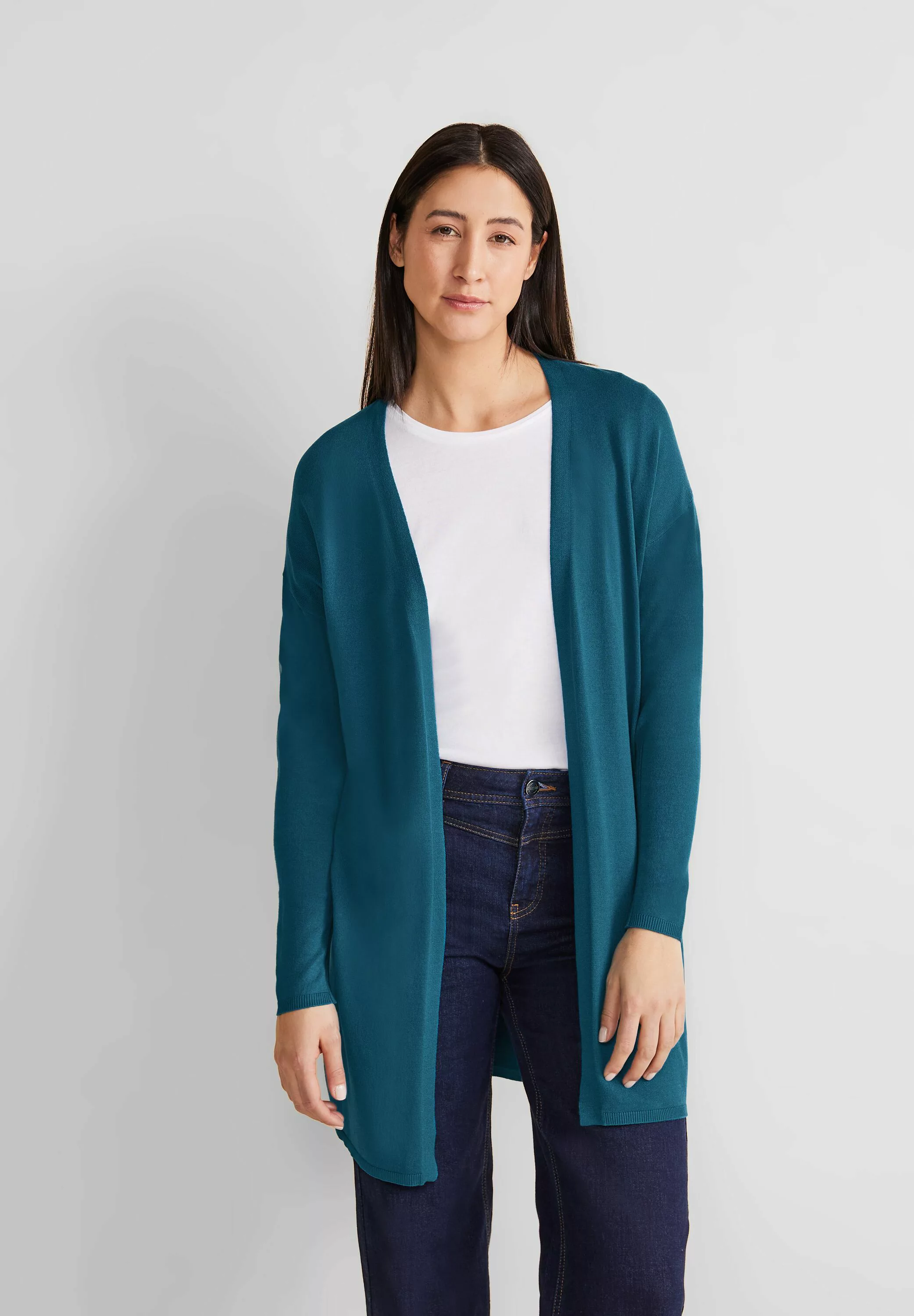 STREET ONE Strickjacke, verschlusslos günstig online kaufen