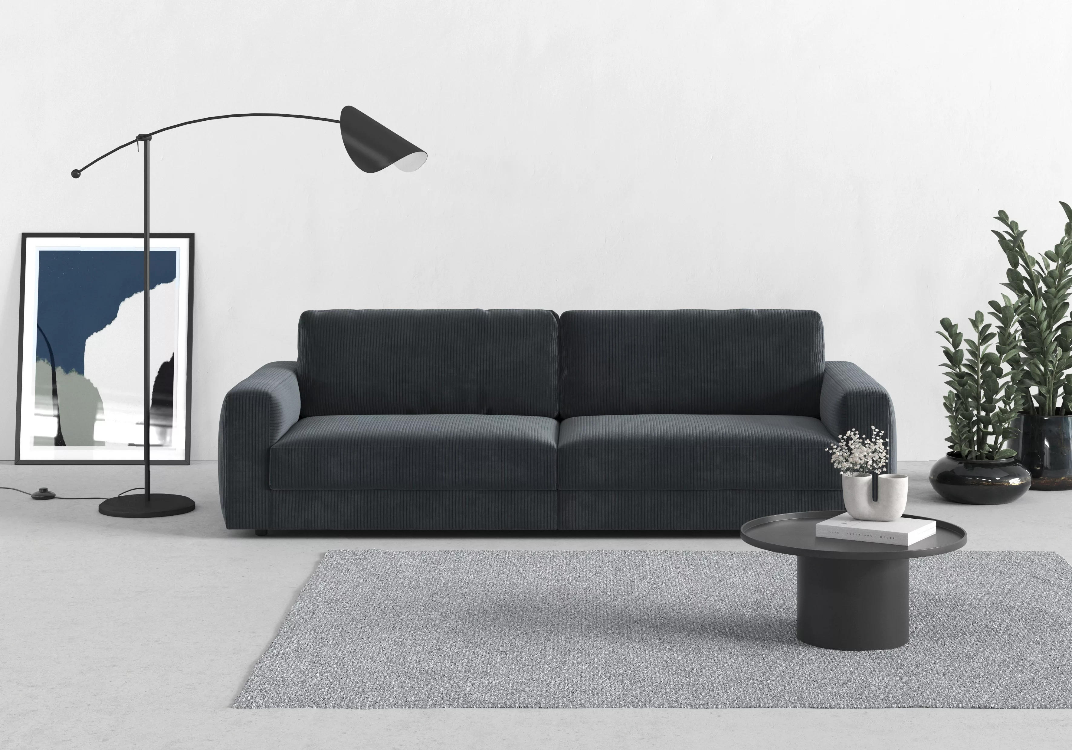 TRENDMANUFAKTUR Big-Sofa "Bourbon", (2 St.), extra tiefe Sitzfläche, wahlwe günstig online kaufen