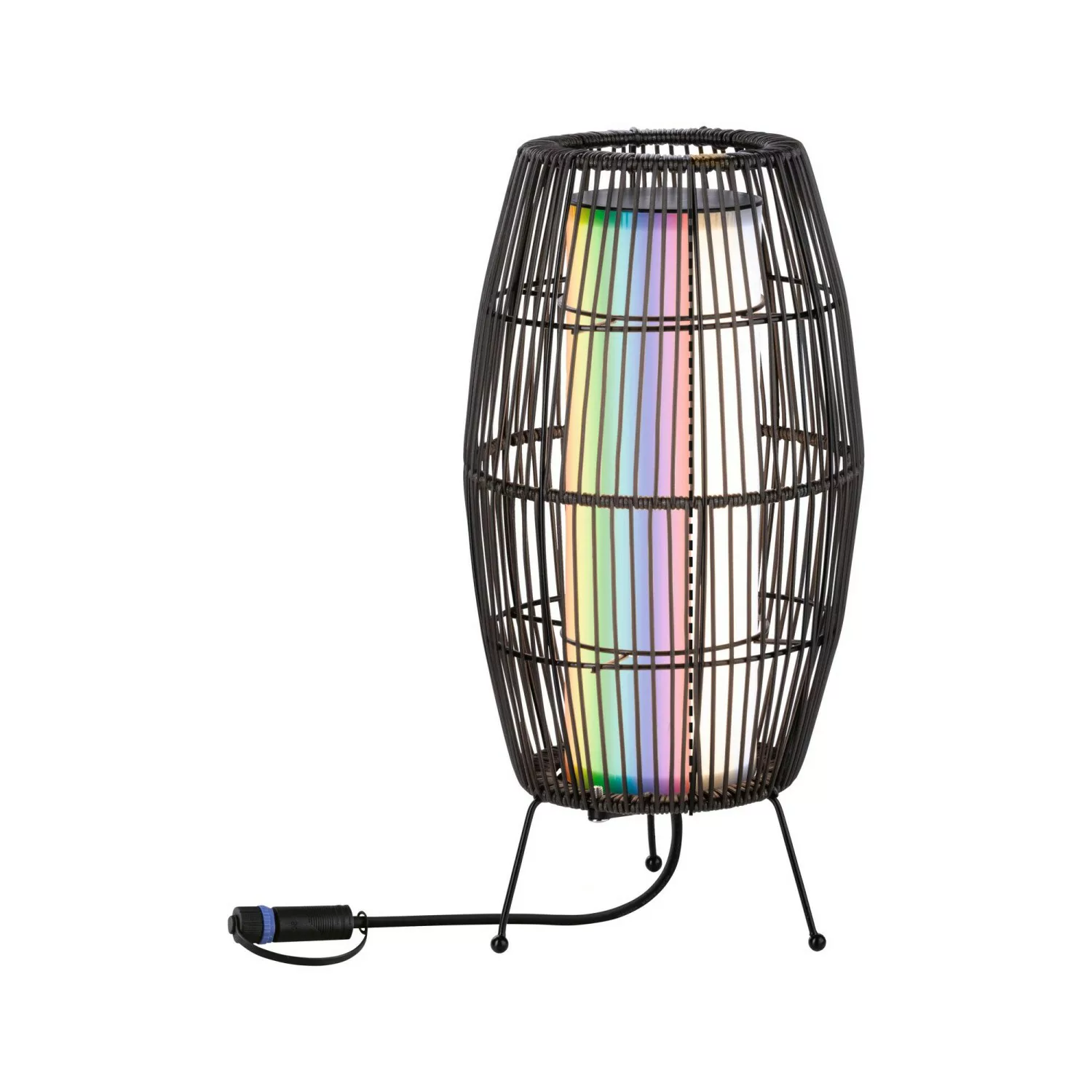 LED Plug & Shine Lichtobjekt Basket RGBW in Schwarz 3,2W 180lm IP44 günstig online kaufen