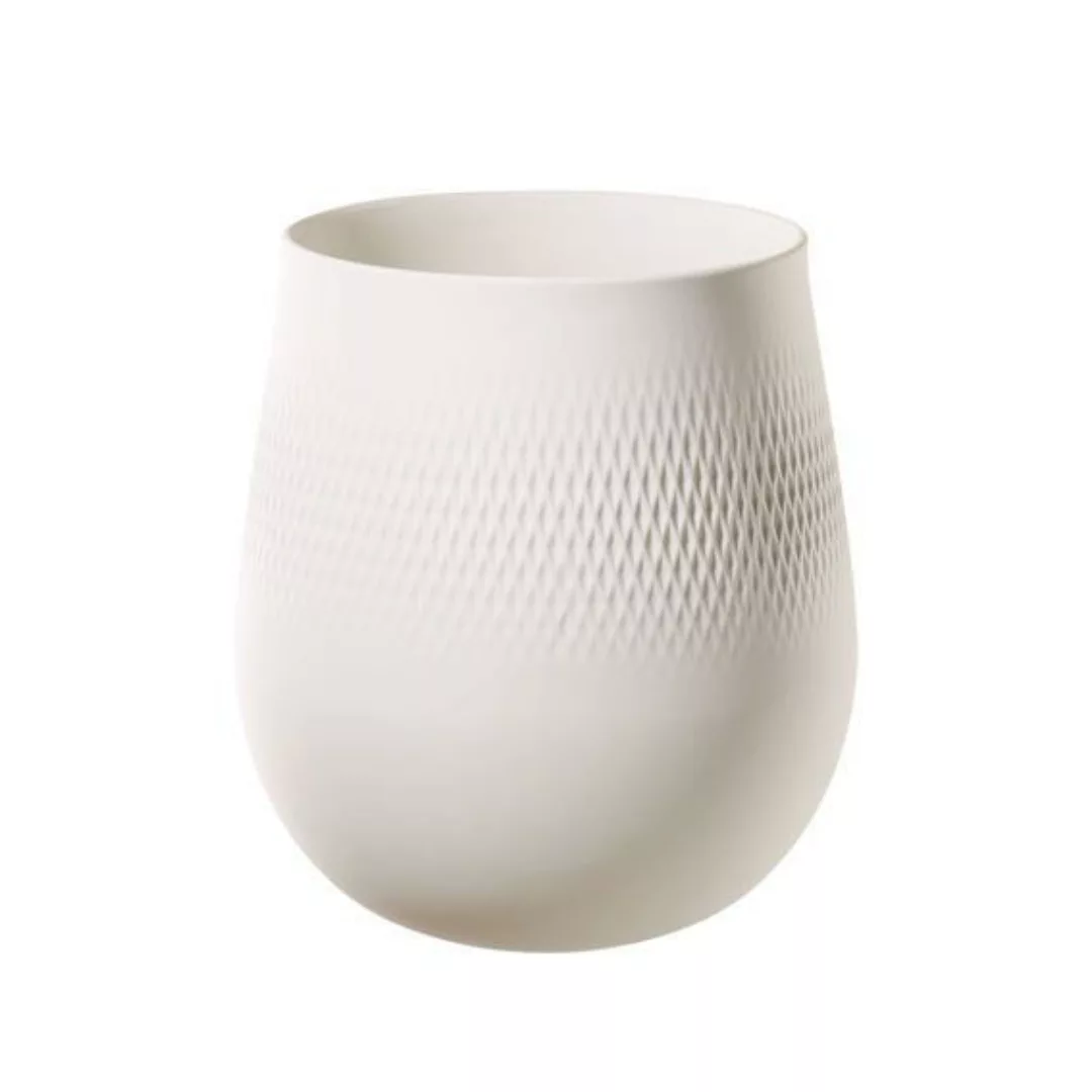 Villeroy & Boch Manufacture Collier Blanc Vase Carré groß h: 22,5 cm günstig online kaufen