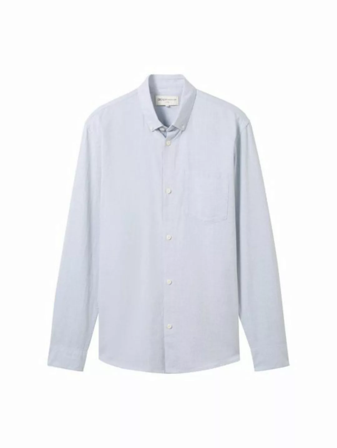 TOM TAILOR Denim Langarmshirt fitted structured shirt günstig online kaufen