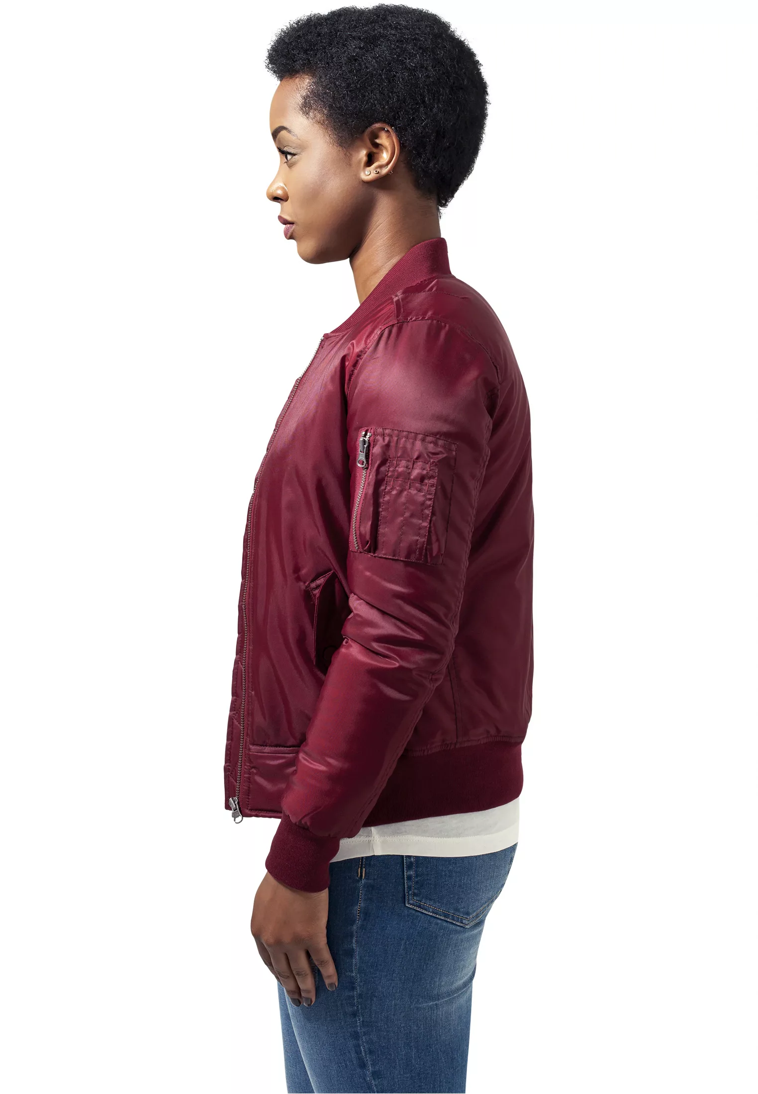 URBAN CLASSICS Allwetterjacke "Urban Classics Damen Ladies Basic Bomber Jac günstig online kaufen