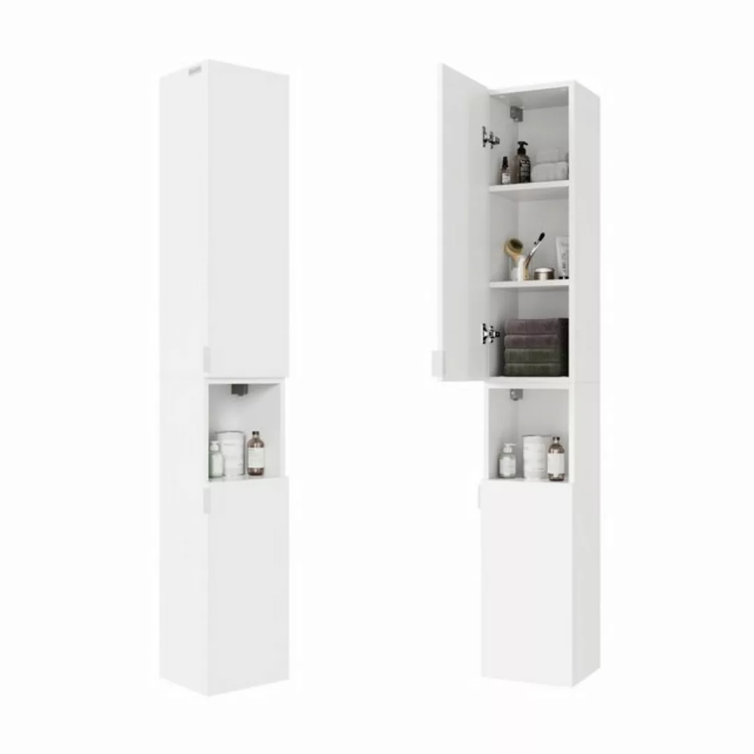 Platan Room Hochschrank Lisboa Badezimmerschrank Hängeschrank 60 cm 90 cm 1 günstig online kaufen