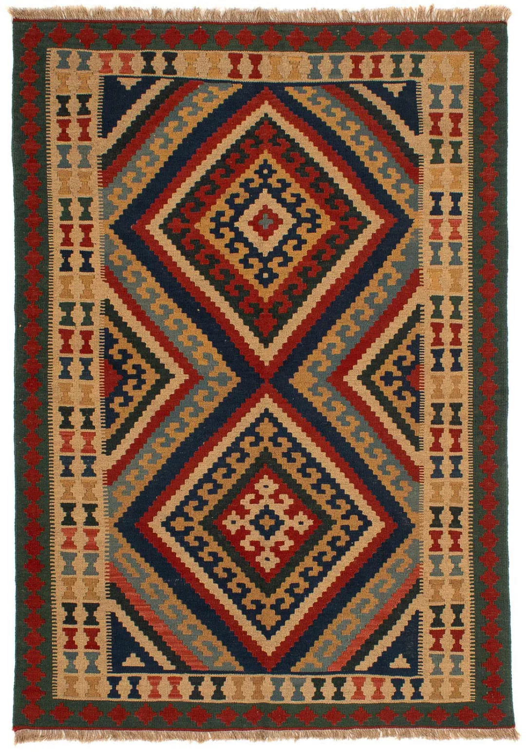 morgenland Wollteppich »Kelim - Oriental - 213 x 150 cm - mehrfarbig«, rech günstig online kaufen