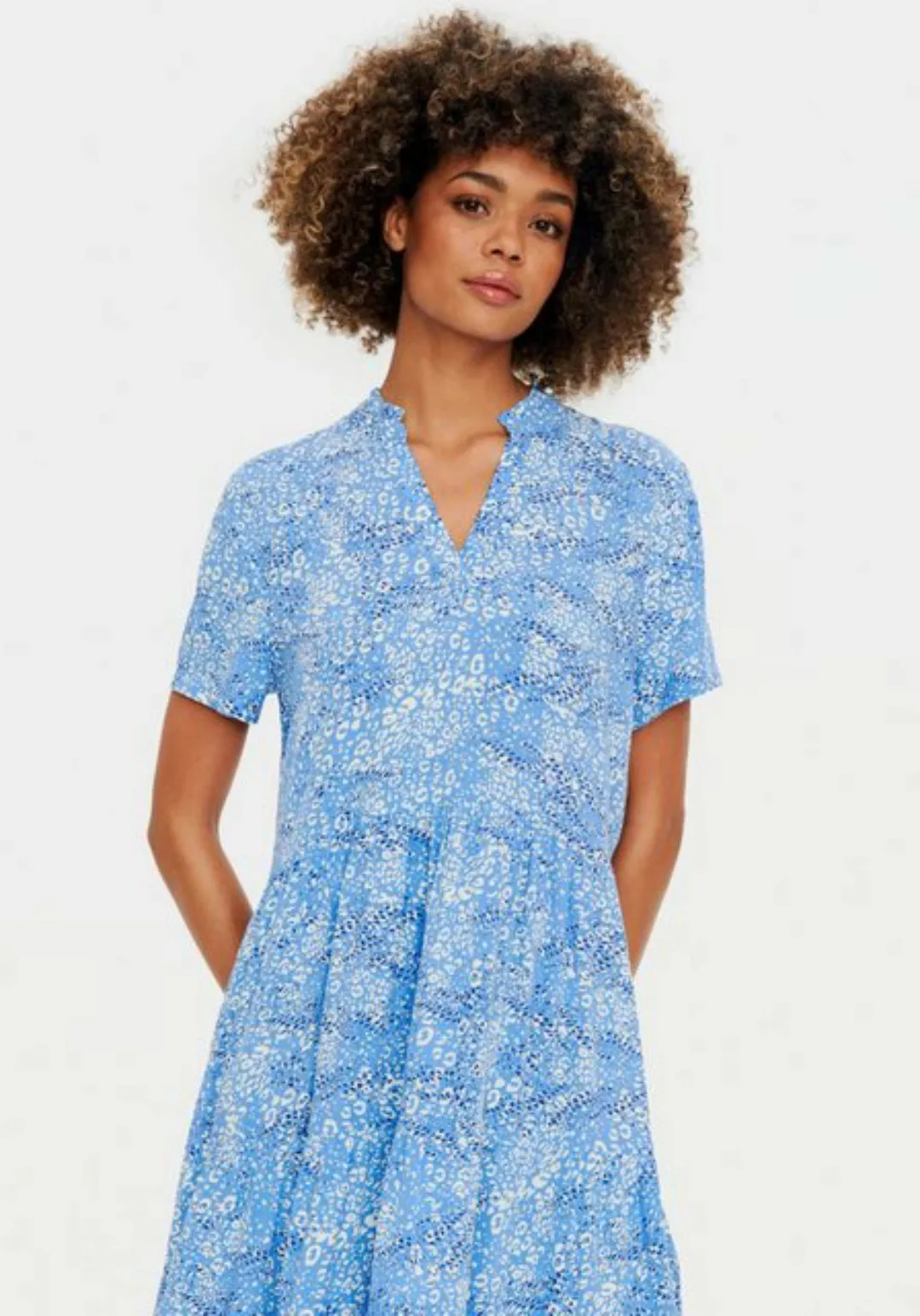 Saint Tropez Tunikakleid EdaSZ SS Dress mit Volant günstig online kaufen