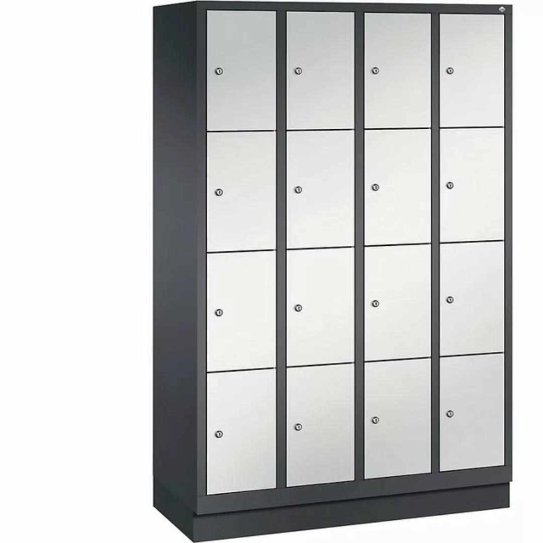 C+P Garderobenschrank Breite: 1190 mm x Tiefe: 500 mm x Höhe: 1800 mm schwa günstig online kaufen