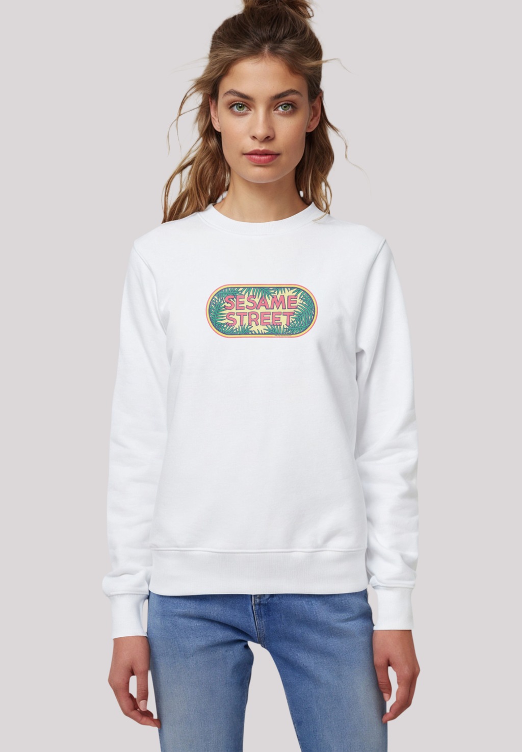 F4NT4STIC Sweatshirt "Sesamstraße Jungle Logo", Premium Qualität,Nostalgie, günstig online kaufen