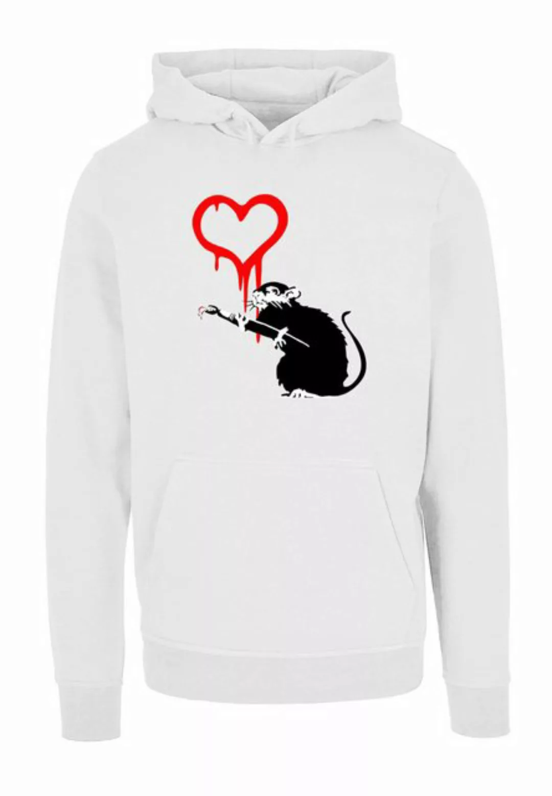Merchcode Kapuzensweatshirt Merchcode Herren Love Rat Hoody (1-tlg) günstig online kaufen
