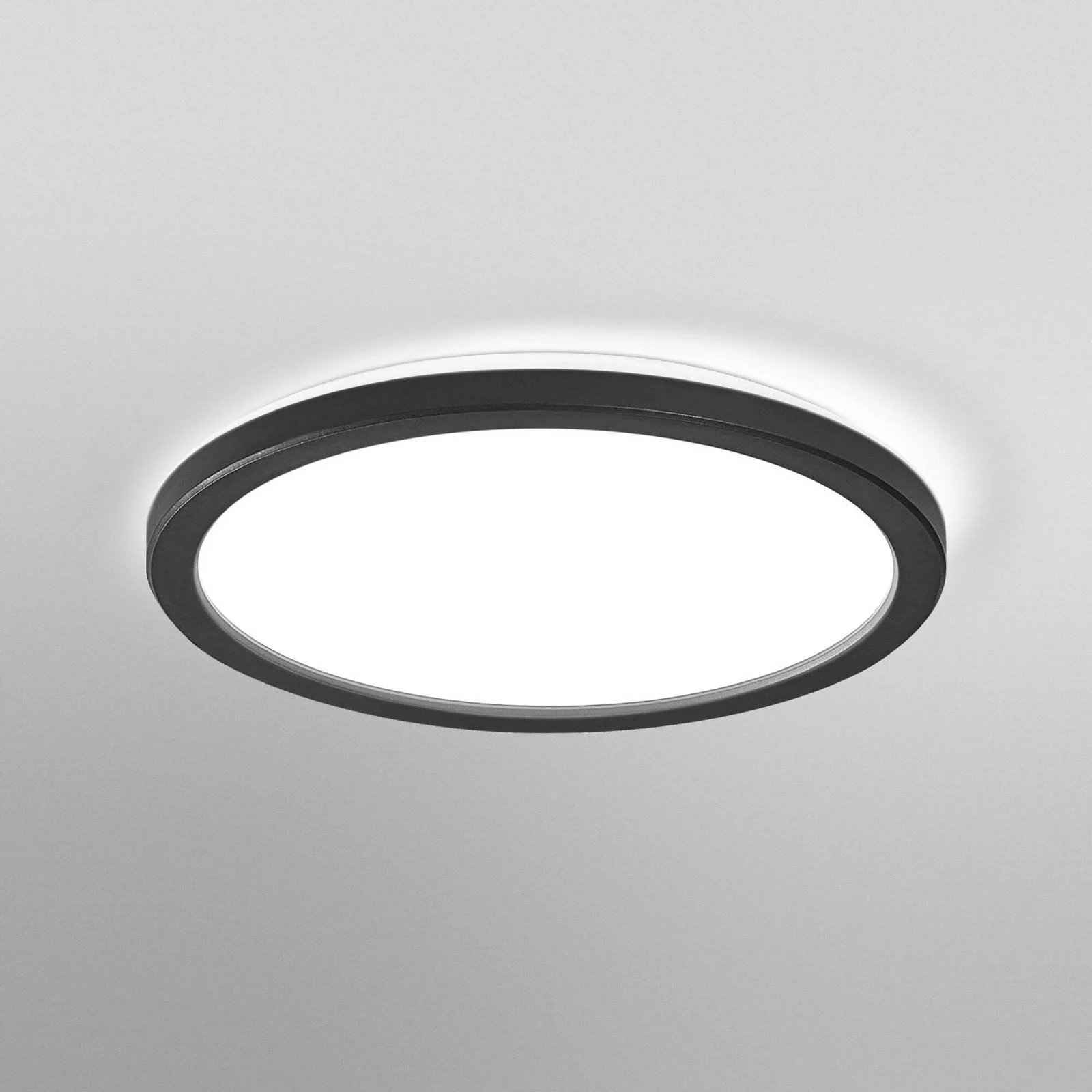 OSRAM LED-Deckenlampe ORBIS ULTRA SLIM, schwarz, Ø 24 cm dim günstig online kaufen
