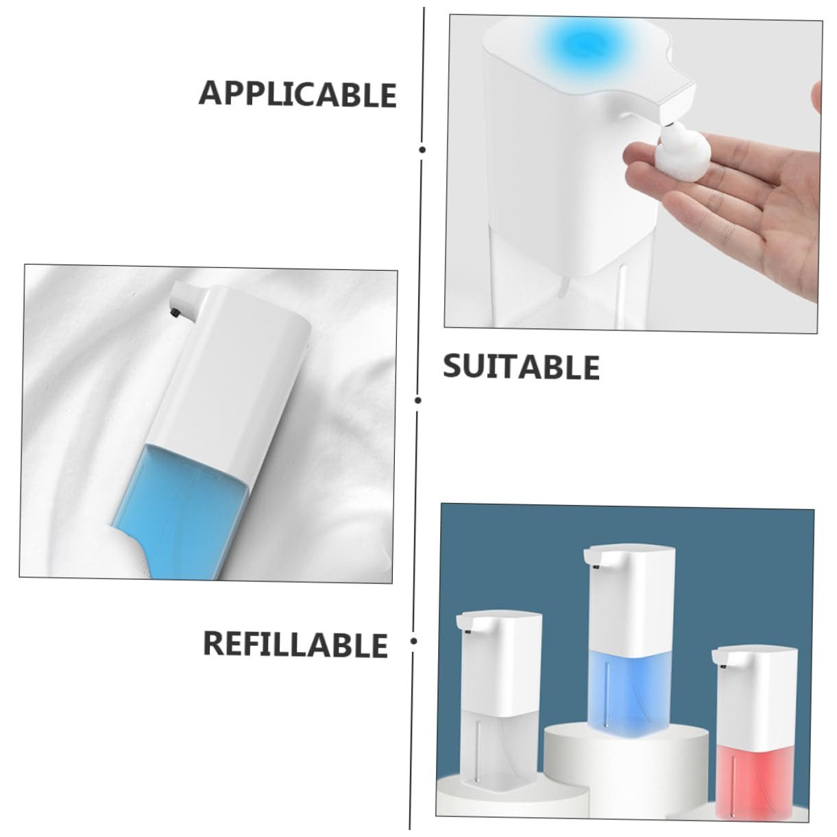 ZEUOPQ Seifenspender Schaumseifenspender No-Touch Seifenspender Elektrisch, günstig online kaufen