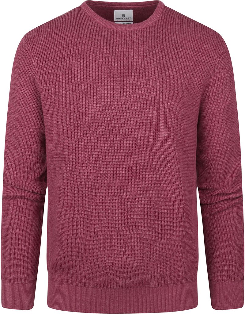 State Of Art Pullover Struktur Rot - Größe XXL günstig online kaufen