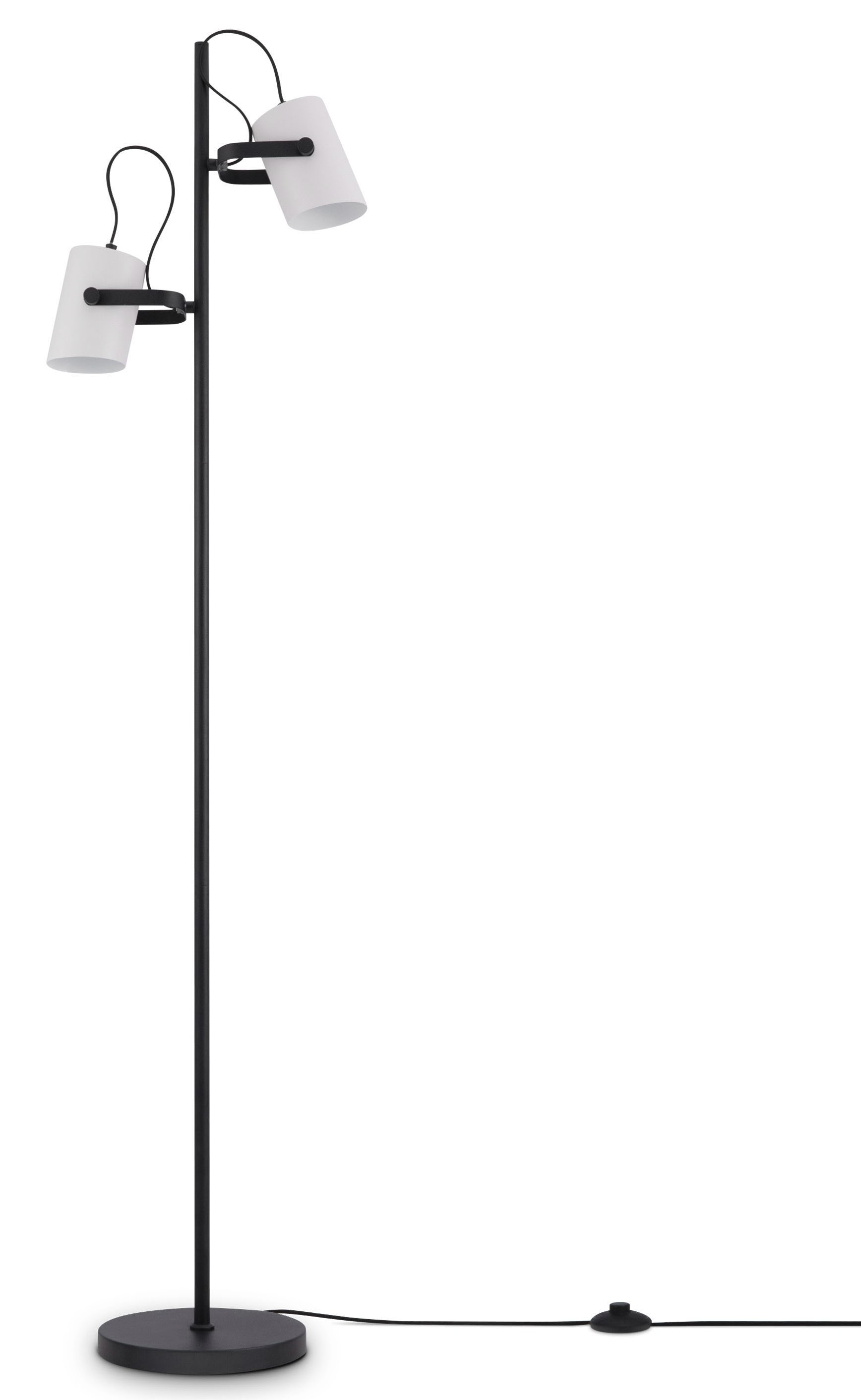 Paco Home Stehlampe »KARL«, 2 flammig, Leuchtmittel E27   ohne Leuchtmittel günstig online kaufen