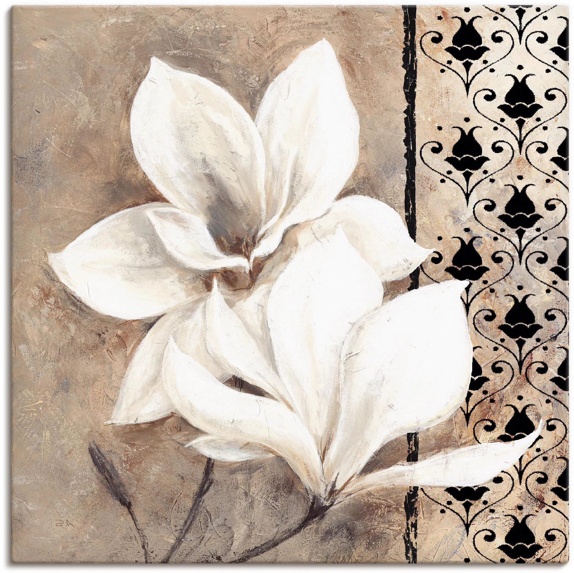 Artland Wandbild »Klassische Magnolien«, Blumenbilder, (1 St.), als Leinwan günstig online kaufen