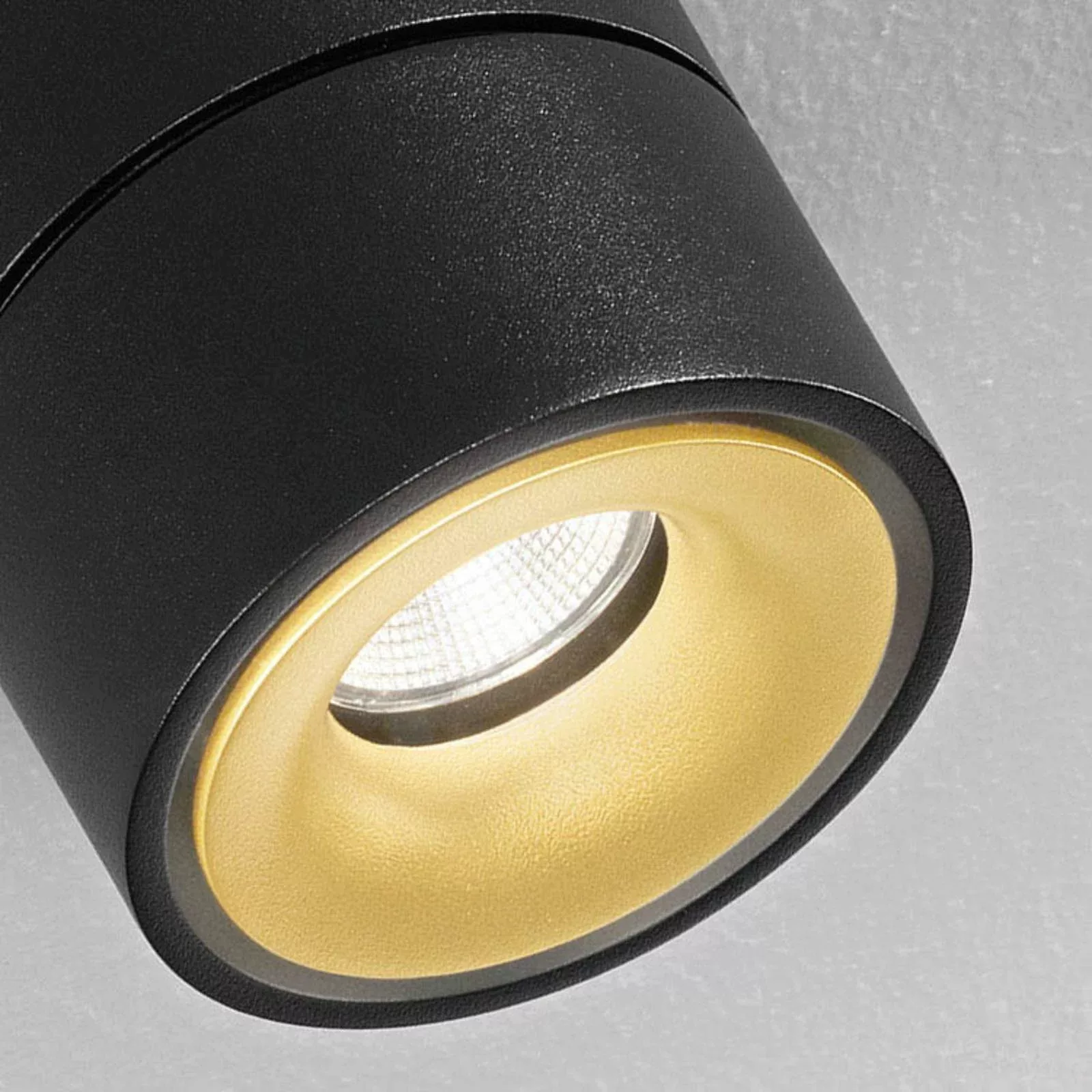 Egger DLS LED-Spot Clippo Duo, schwarz-gold, 2.700K günstig online kaufen