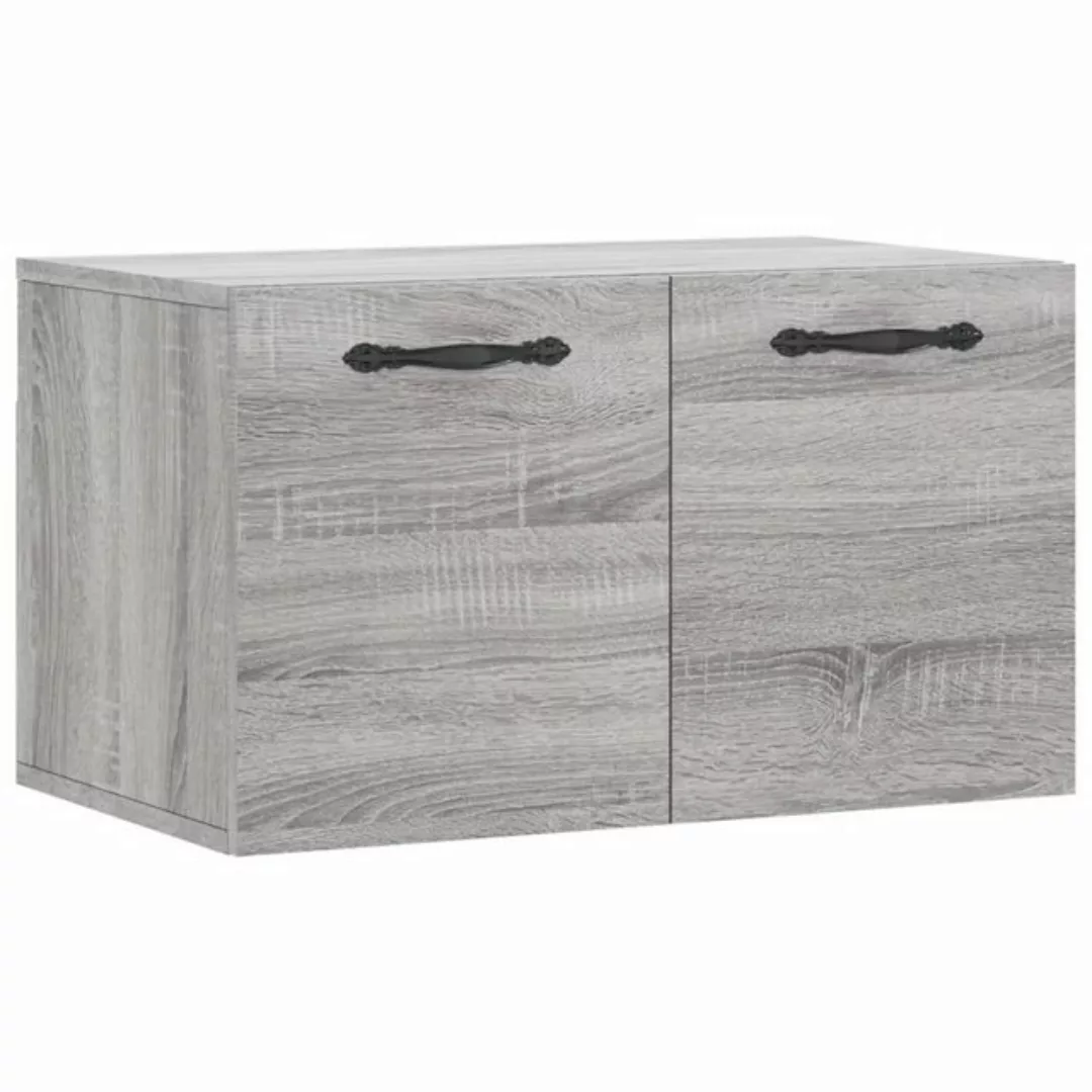 vidaXL Fächerschrank Wandschrank Grau Sonoma 60x36,5x35 cm Holzwerkstoff (1 günstig online kaufen