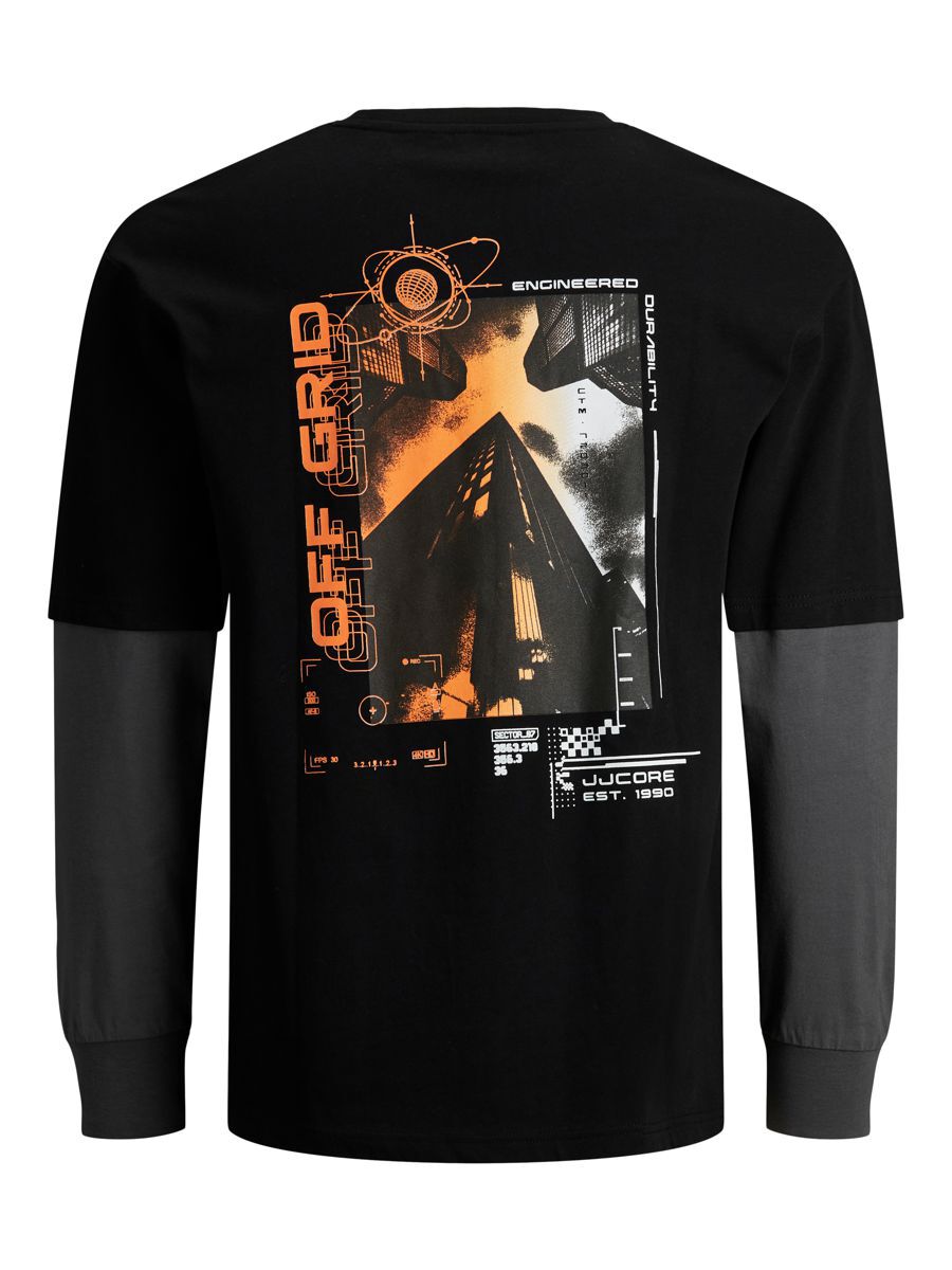 Jack & Jones Kace Langarm Rundhalsausschnitt T-shirt M Forest Night / Relax günstig online kaufen